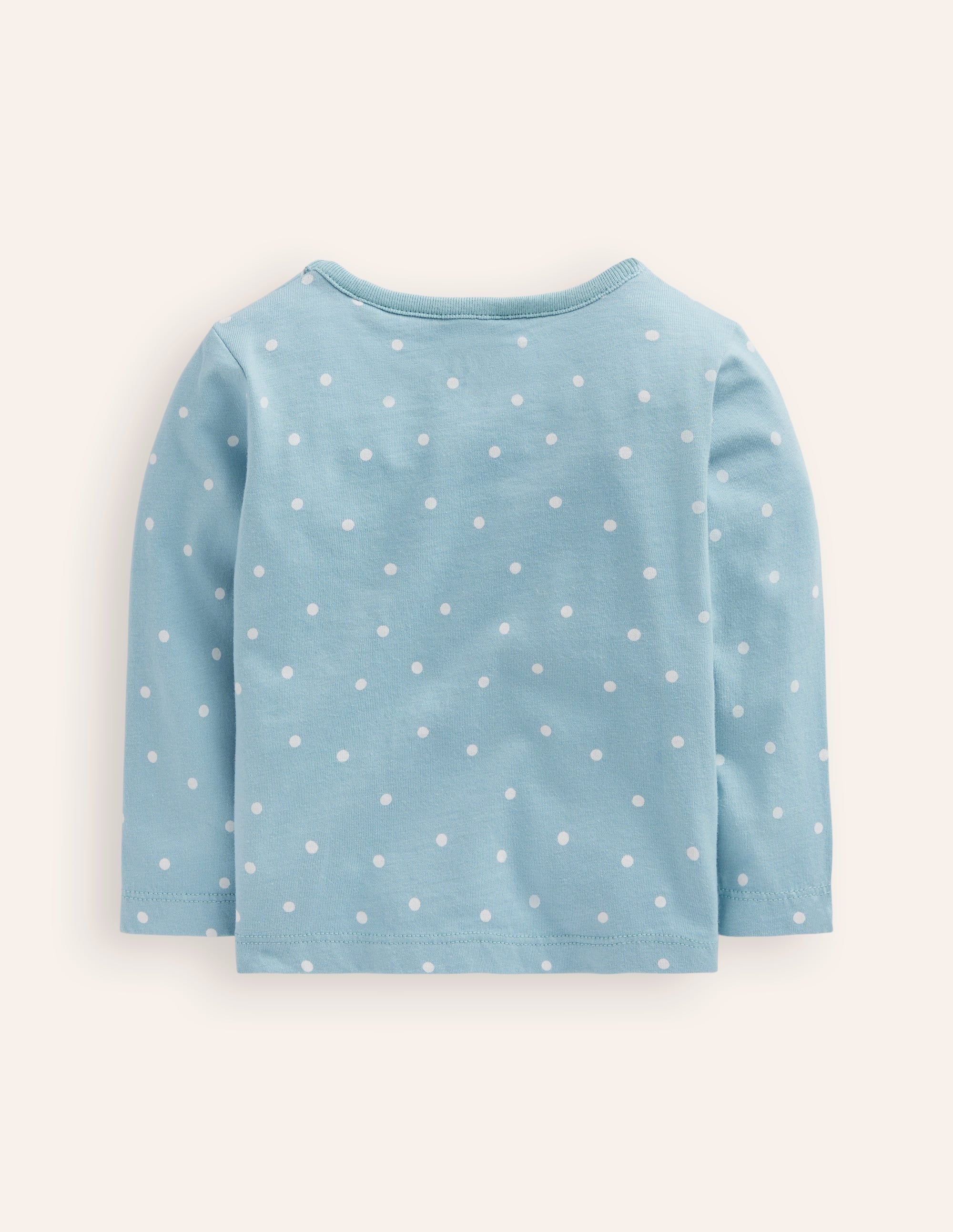 Animal Applique T-shirt-Soft Blue Bunny - Image 2