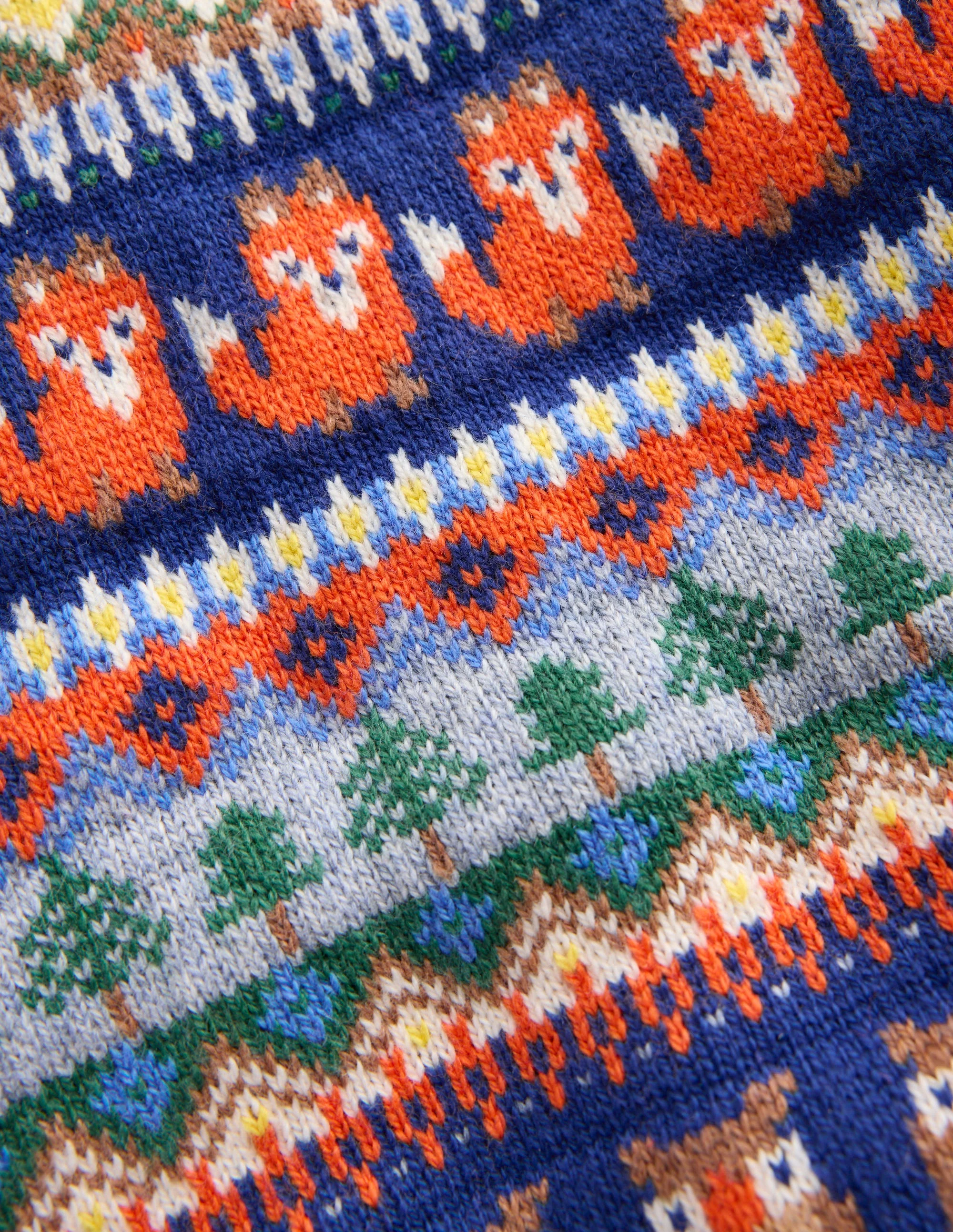 Fair isle Jumper-Multi Woodland Fair Isle - Image 3