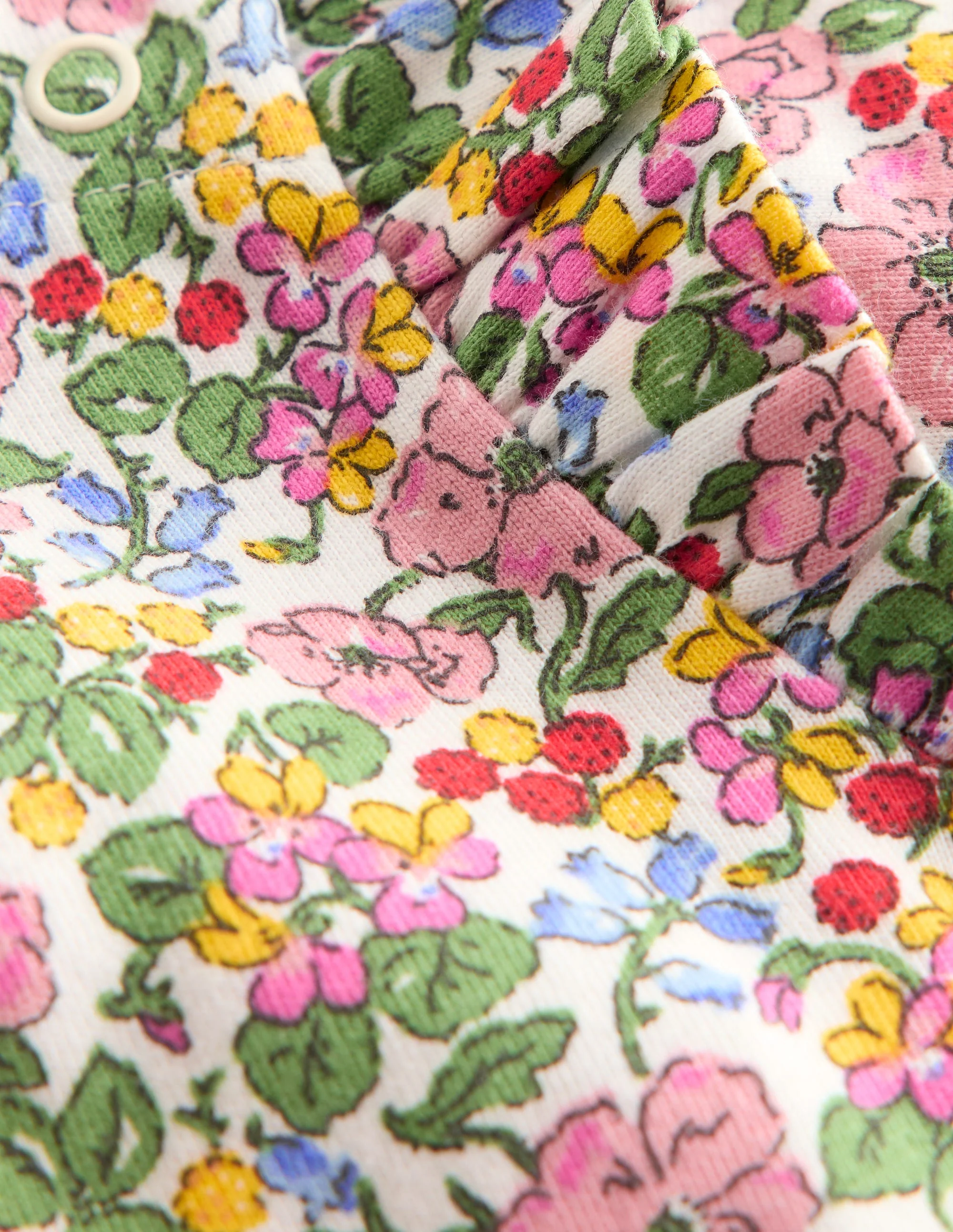 Frill Shoulder Body-Soft Ivory Berry Floral - Image 3