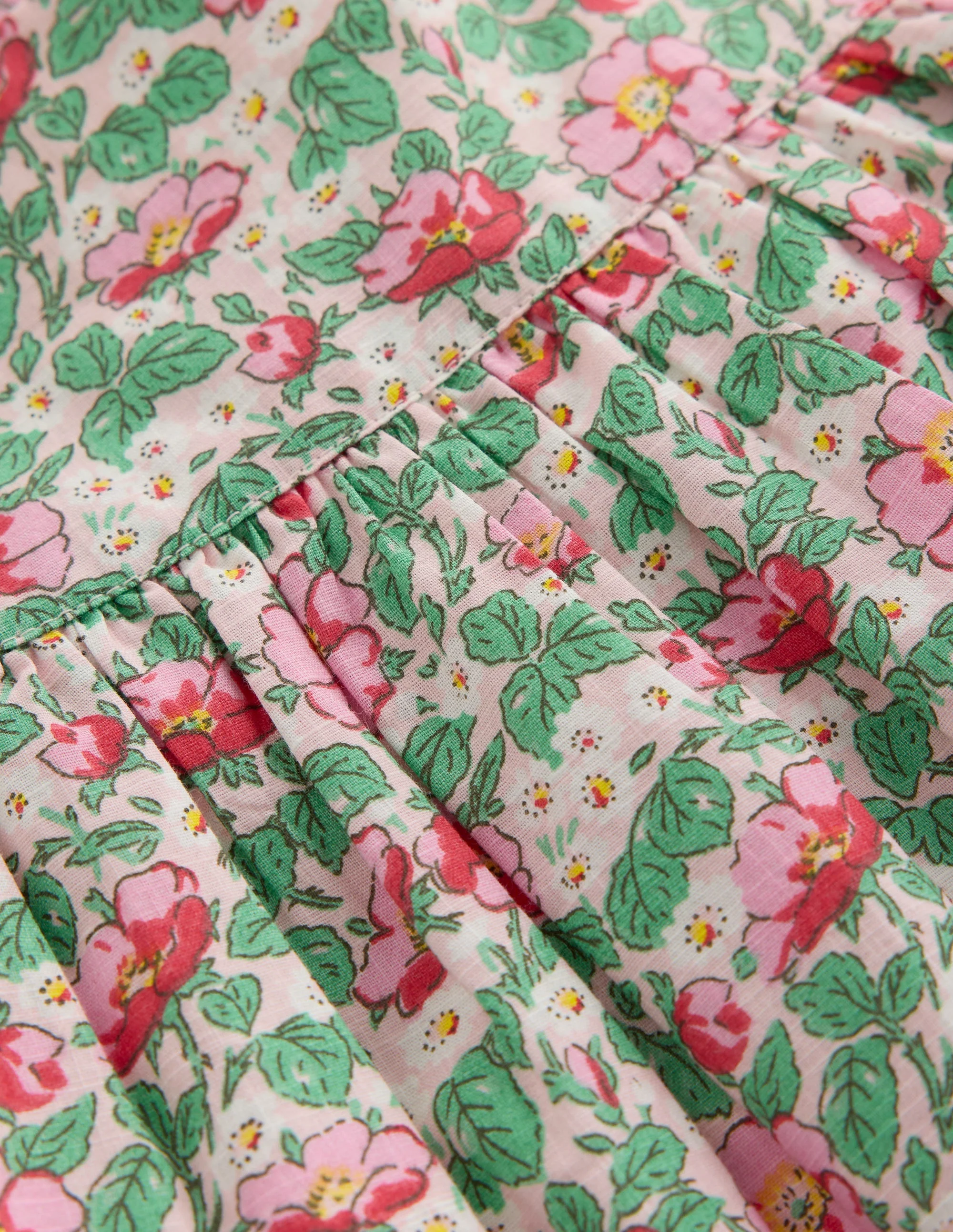 Nostalgic Pinny Dress-Chalk Pink Rose - Image 3