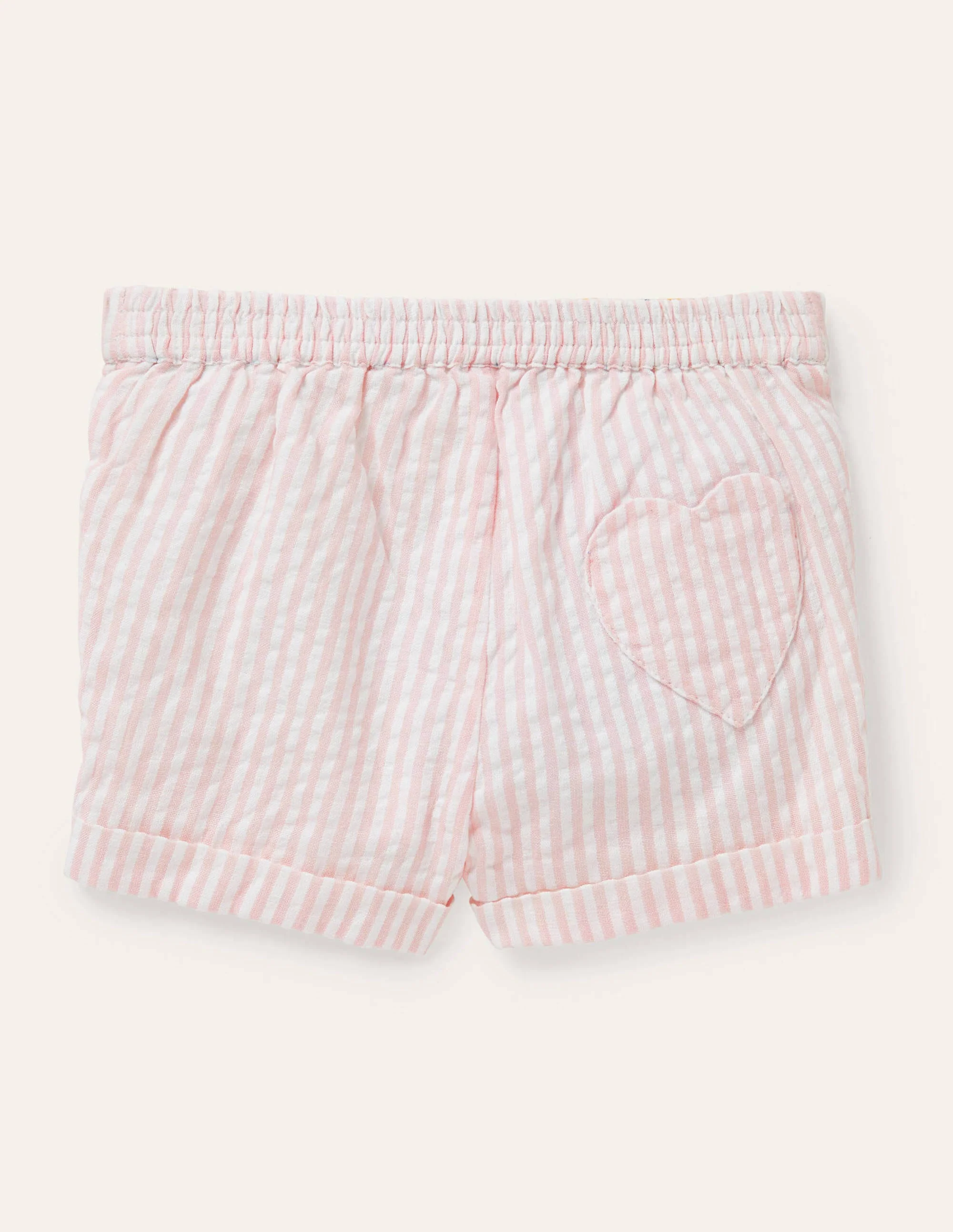 Woven Bloomers-Ivory/Pink Lemonade Ticking - Image 2