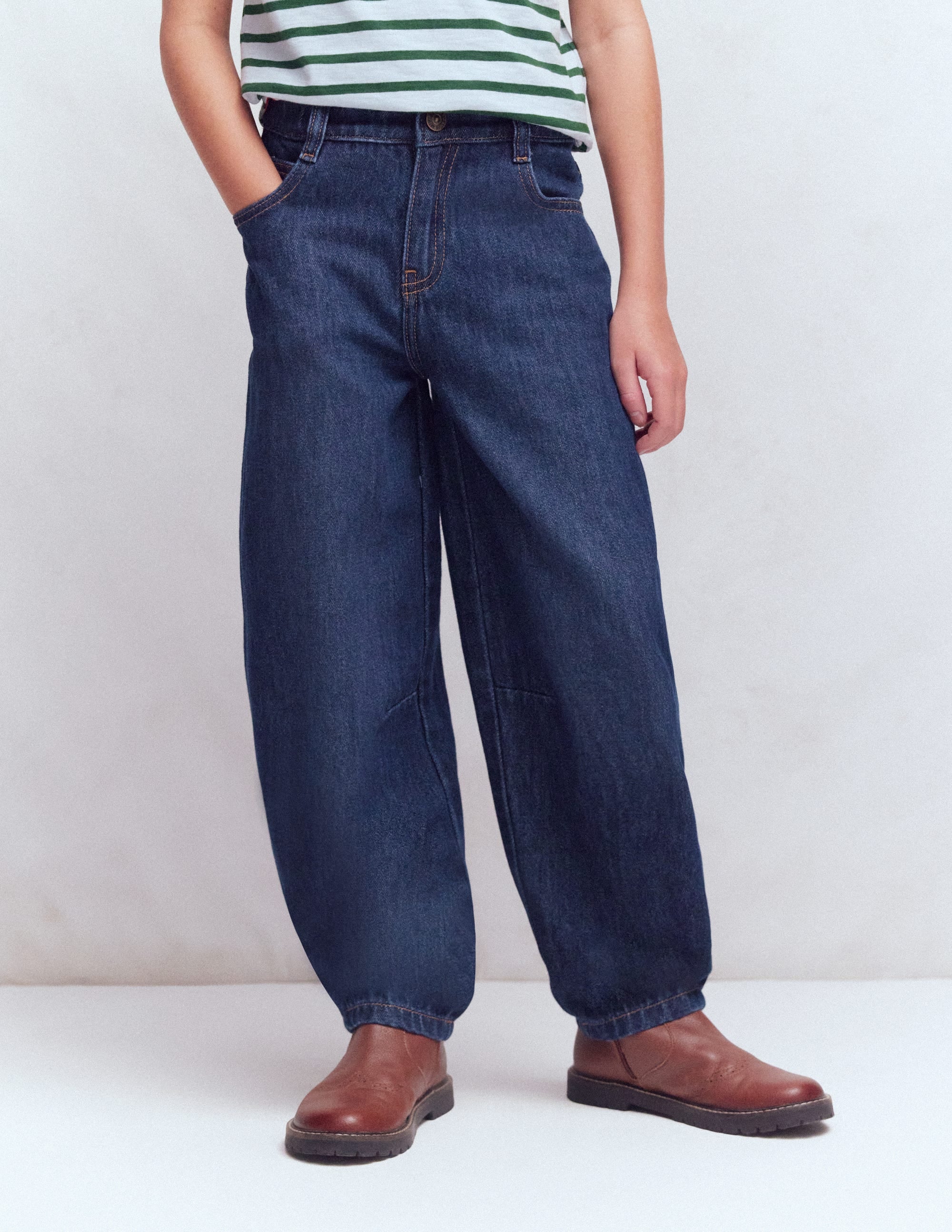 Barrel Jeans-Mid Wash - Image 5