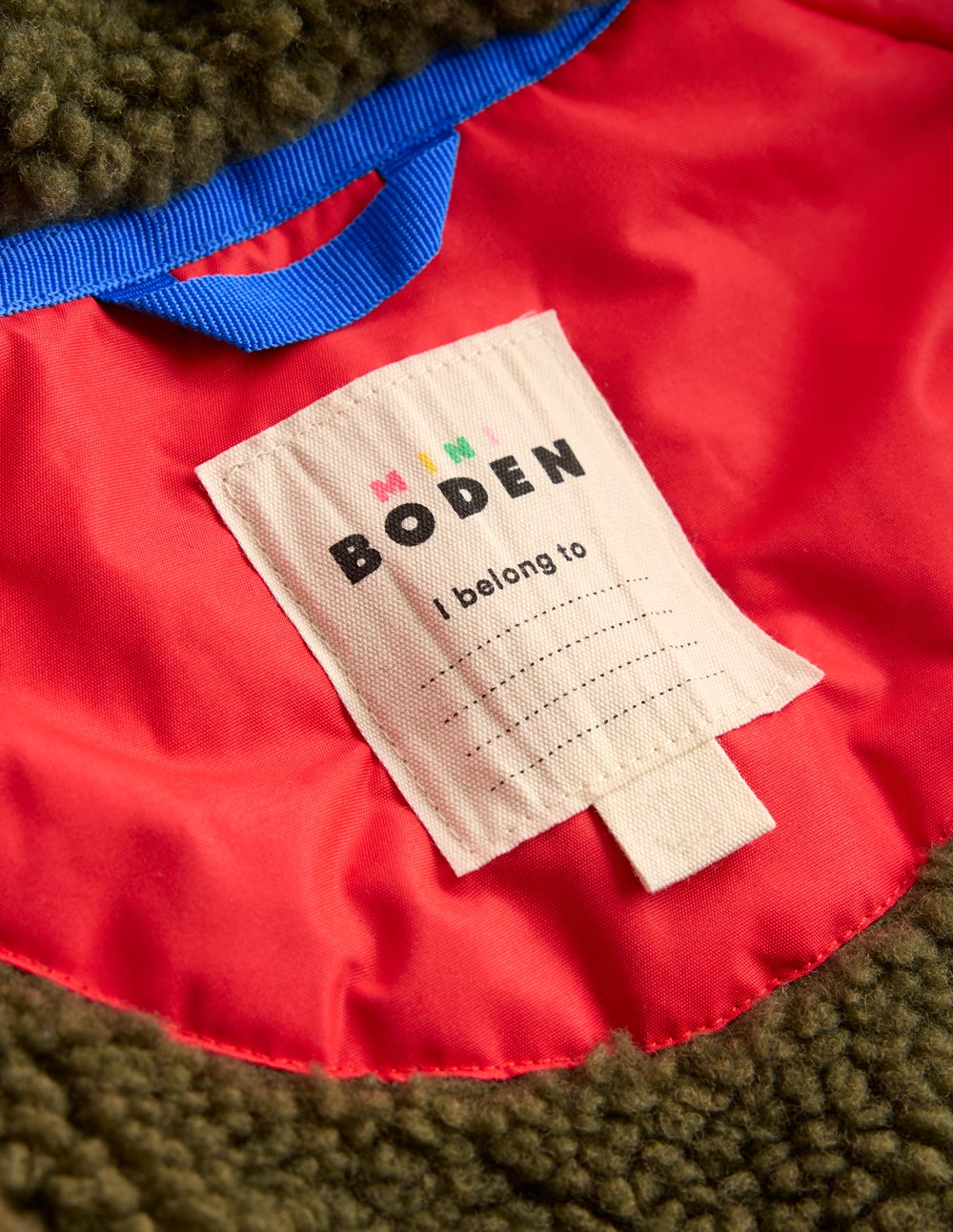 Borg Lined Anorak-Red - Image 4