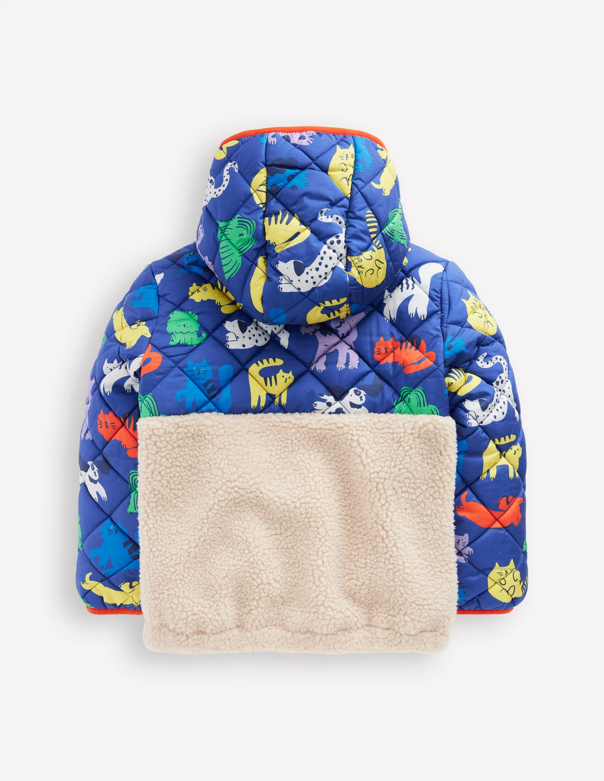 Borg Mix Jacket-Rainbow Pets - Image 2