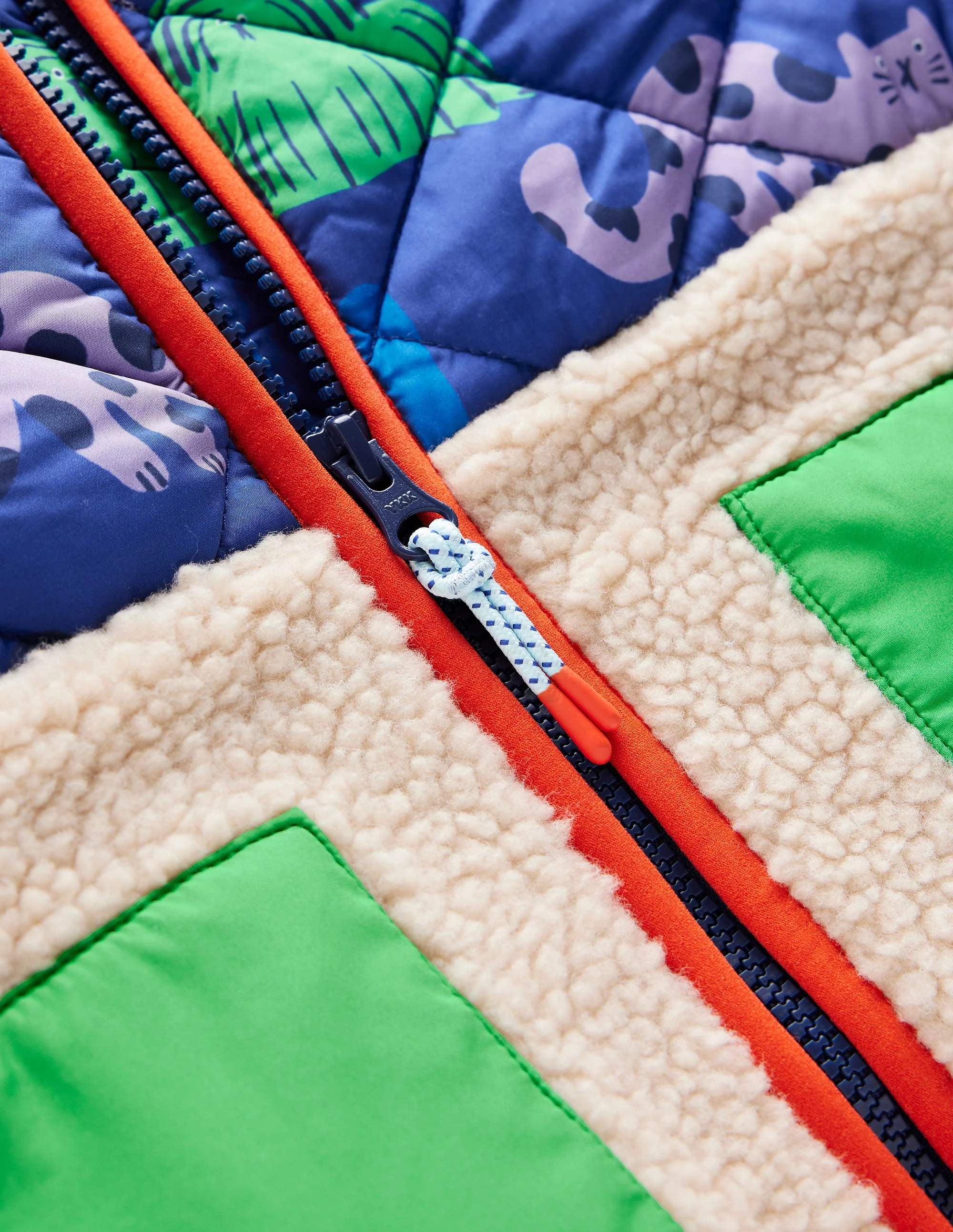 Borg Mix Jacket-Rainbow Pets - Image 3