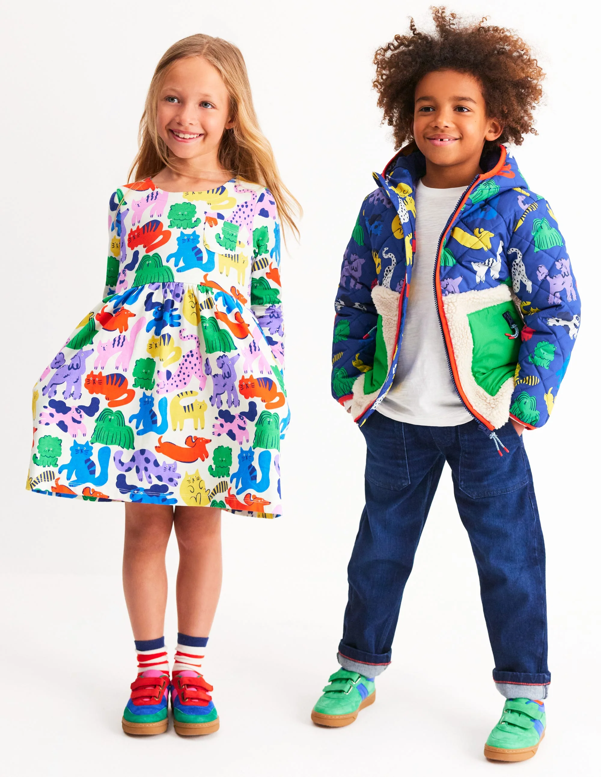 Borg Mix Jacket-Rainbow Pets - Image 6