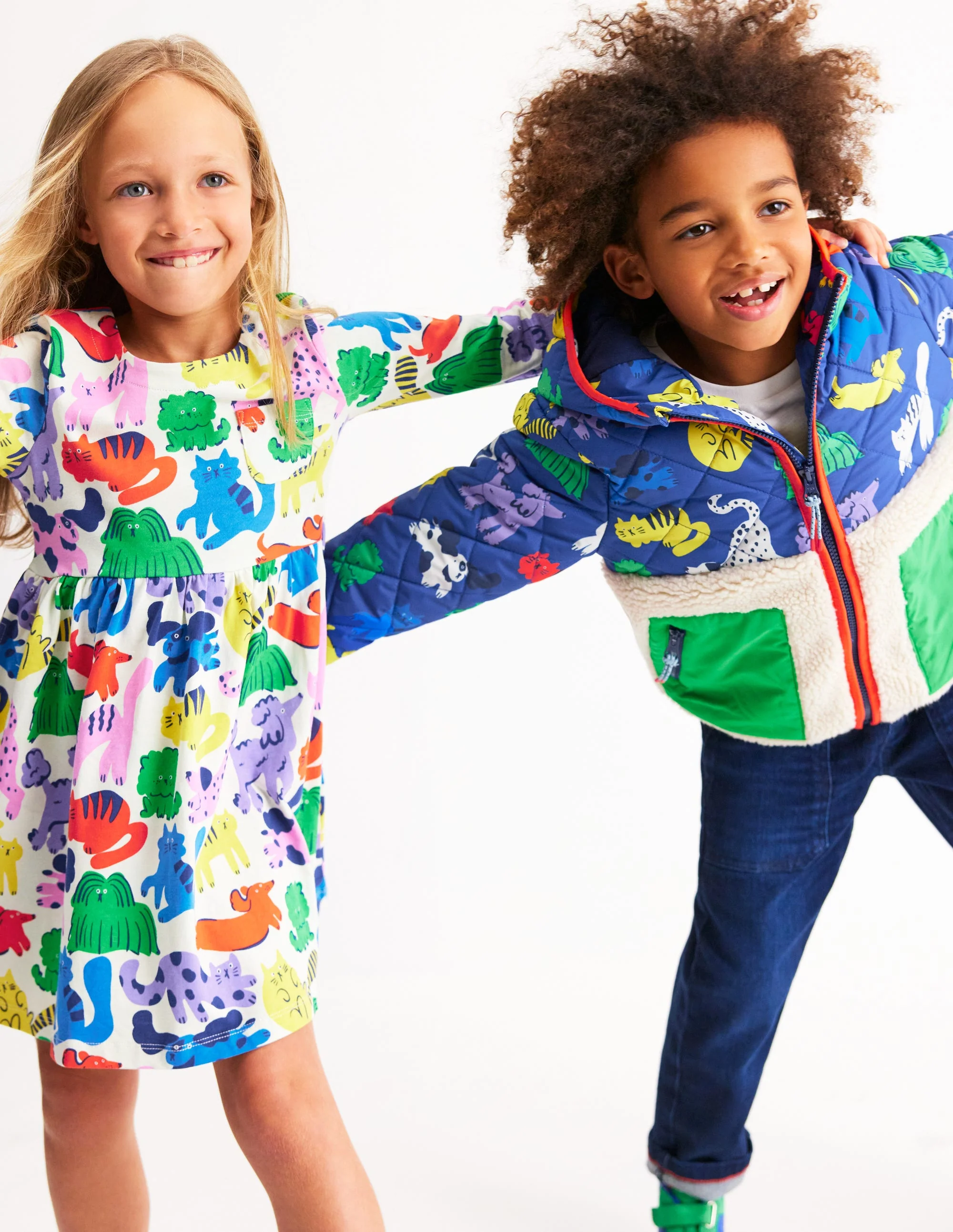 Borg Mix Jacket-Rainbow Pets - Image 7