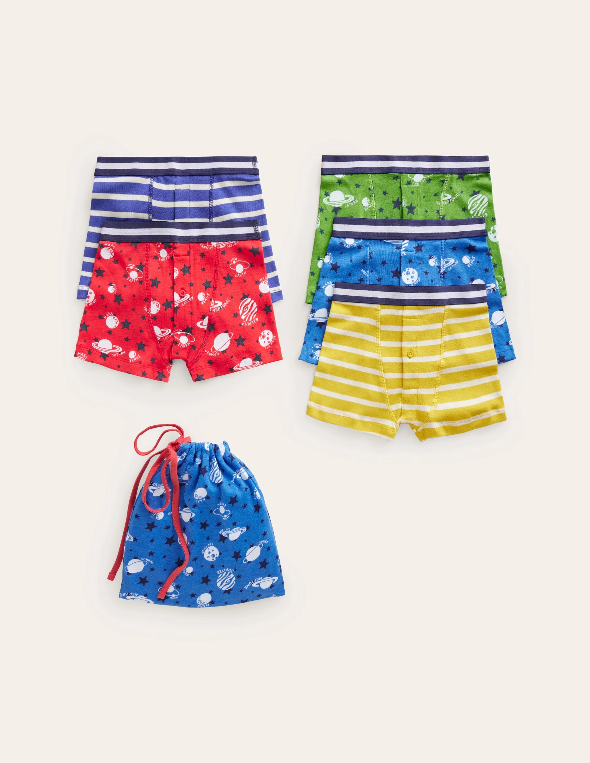 Boxers 5 Pack-Multi Space