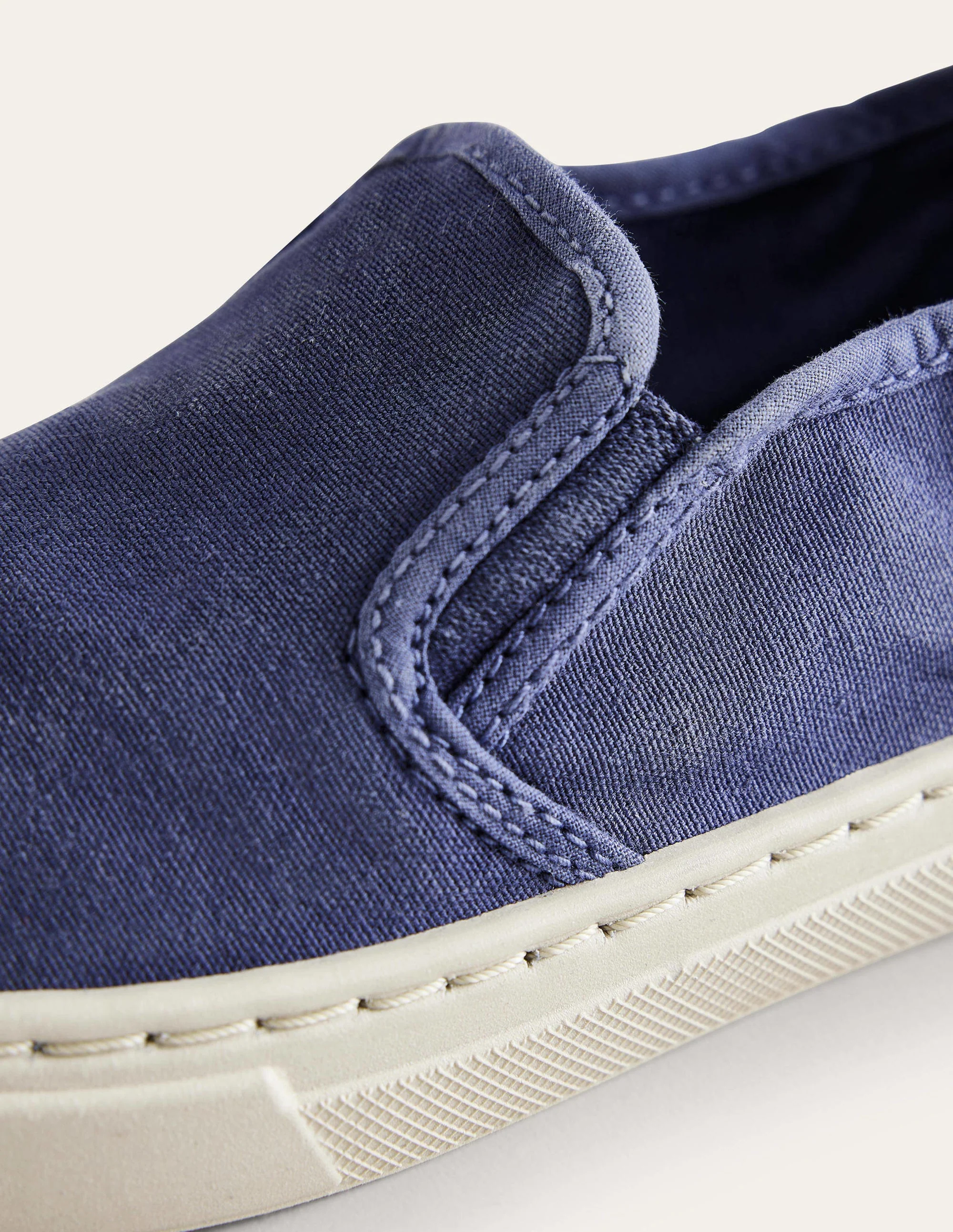 Boys Canvas Slip-ons-College Navy - Image 3