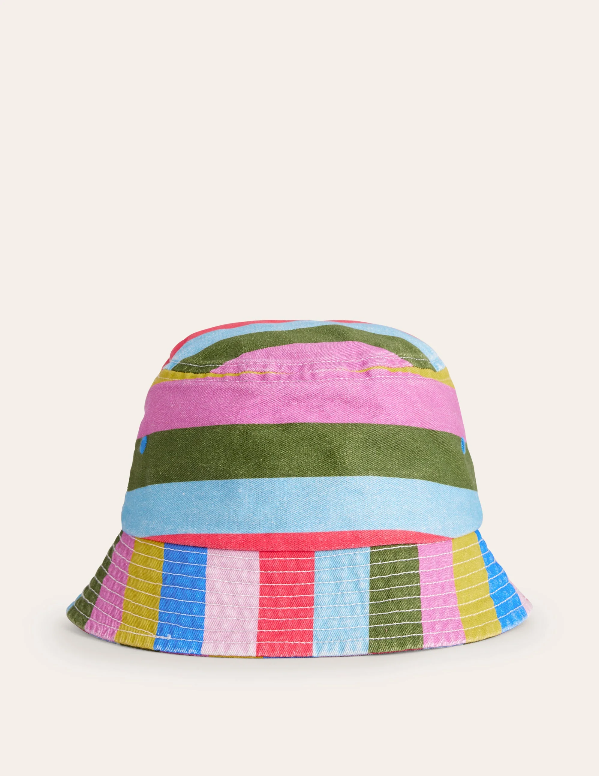 Bucket Hat-Multi Stripe