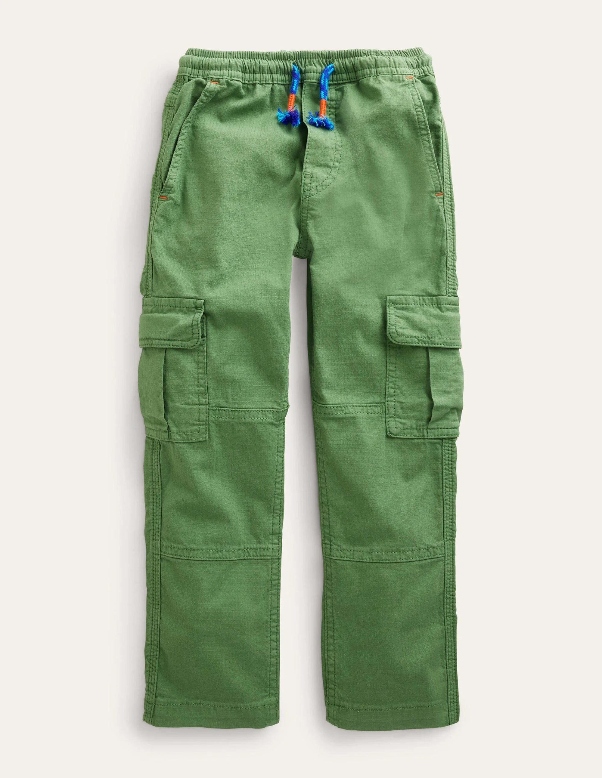 Cargo Pull-on Trousers-Safari Green