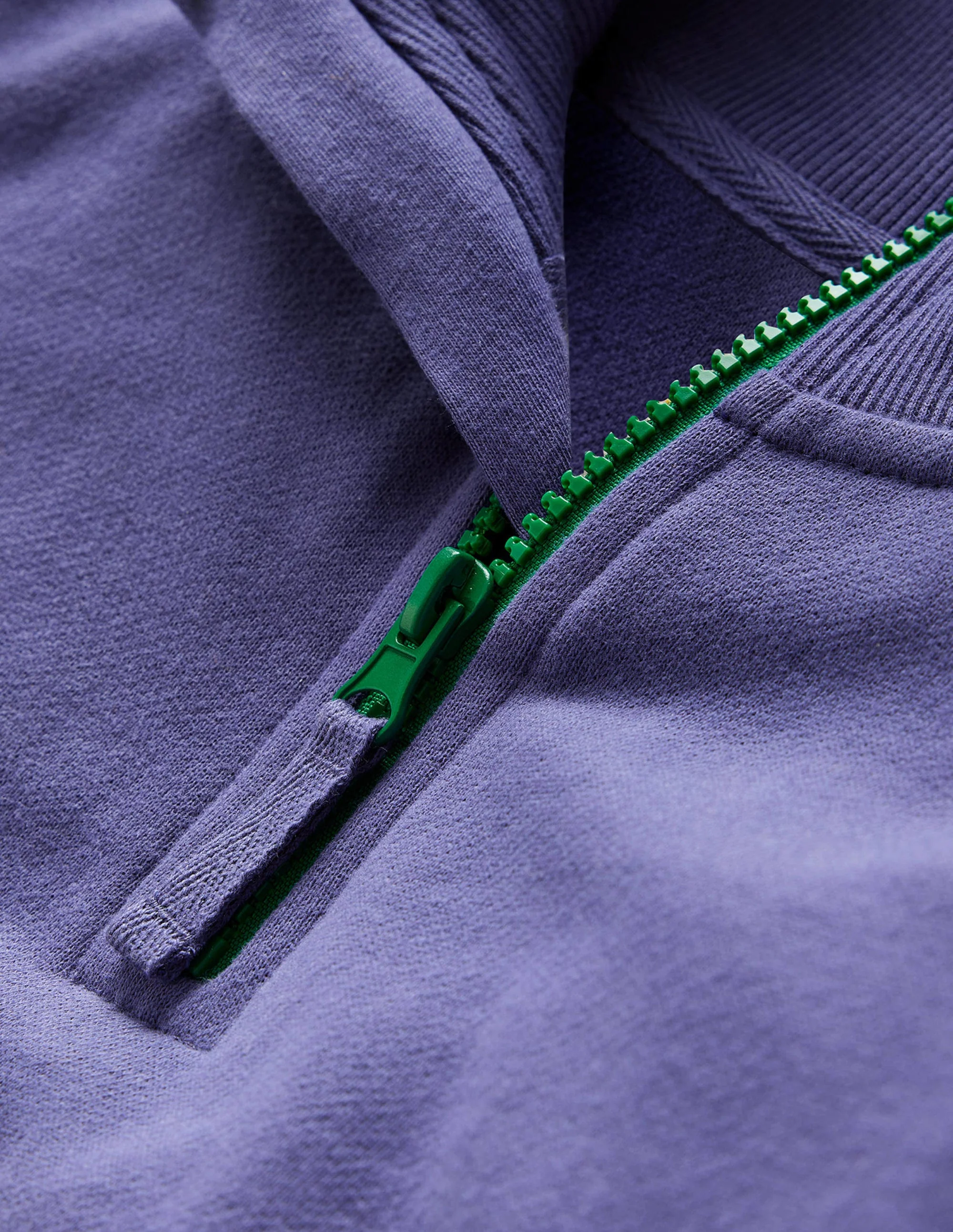 Colourblock Half Zip Sweat-Navy - Image 3