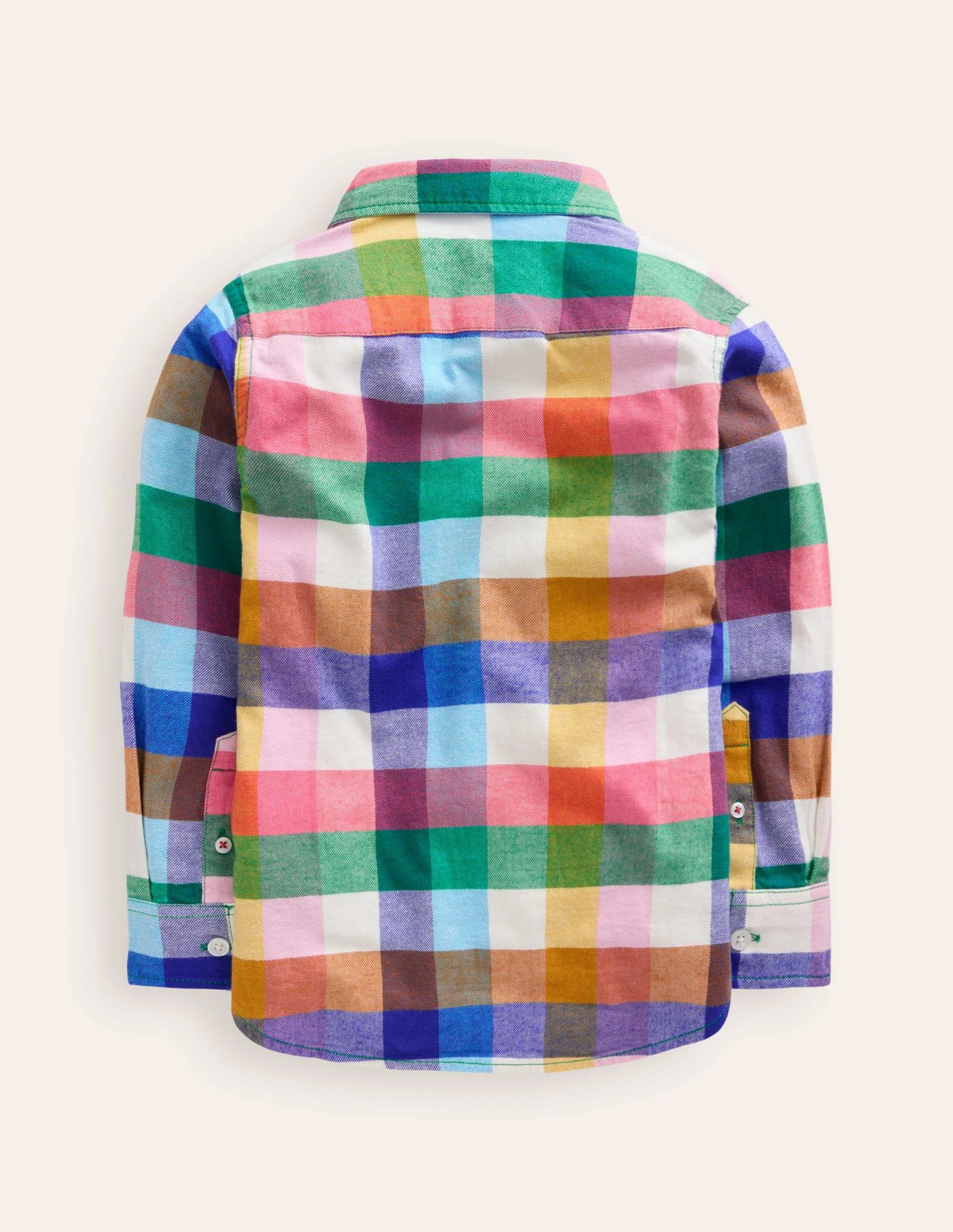 Cosy Cotton Check Shirt-Multi Gingham - Image 2