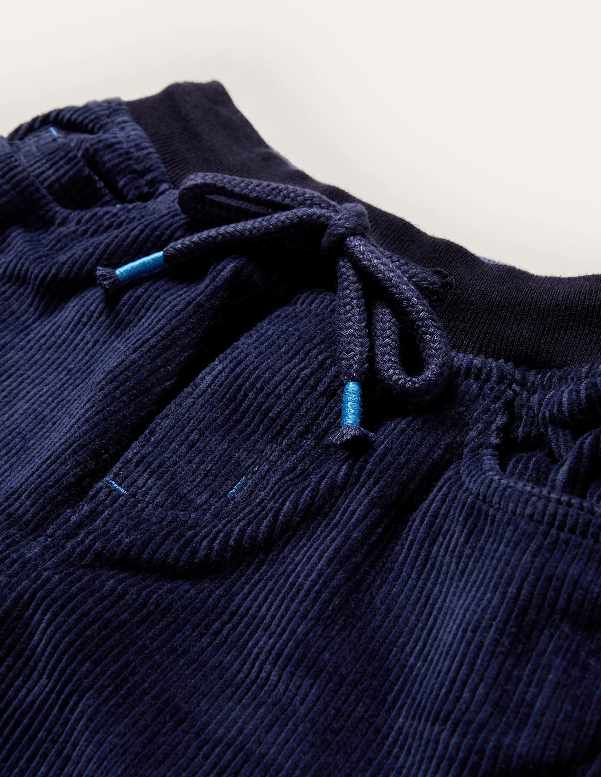 Cosy Lined Cord Trousers-College Navy - Image 3