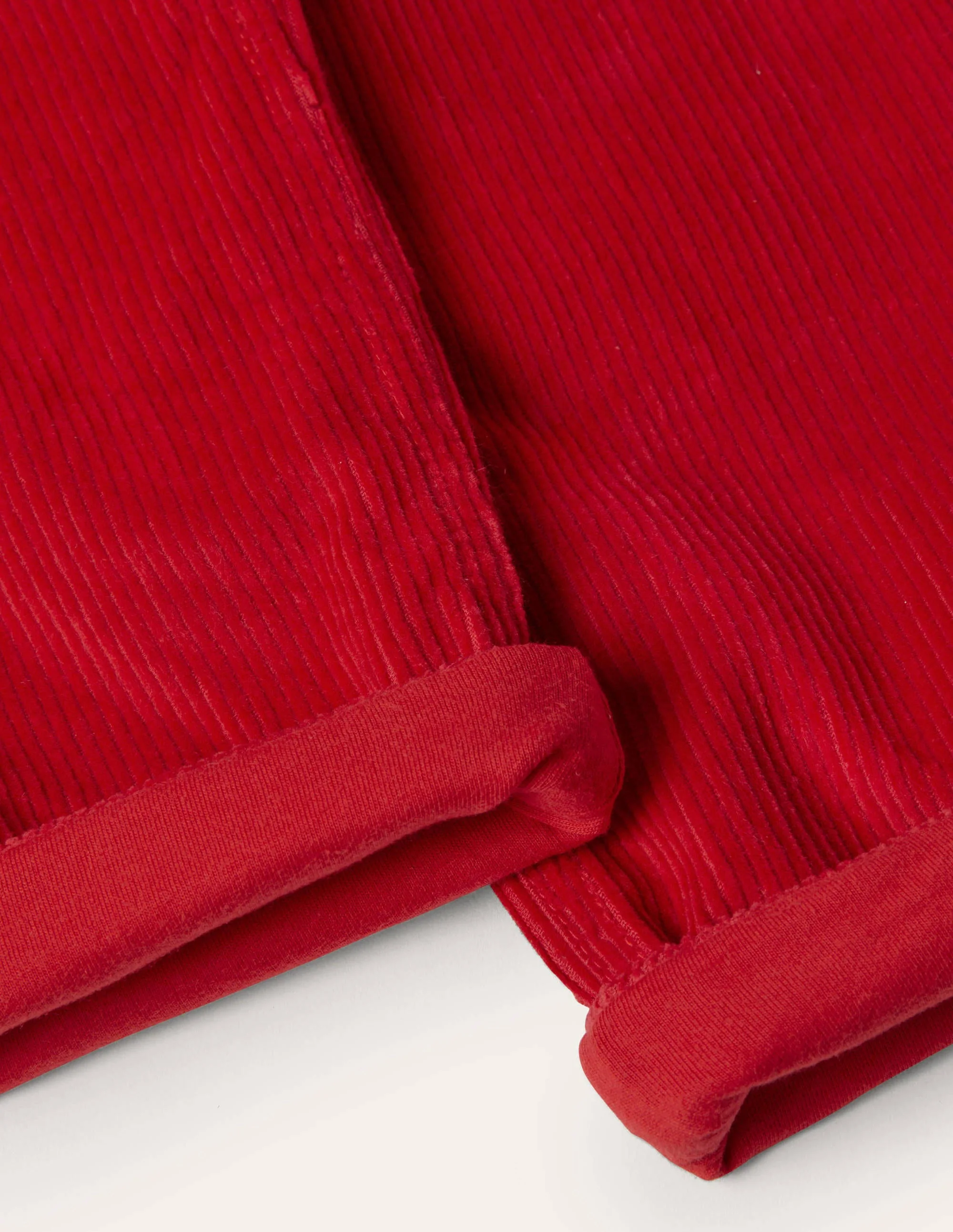 Cosy Lined Cord Trousers-Rockabilly Red - Image 4