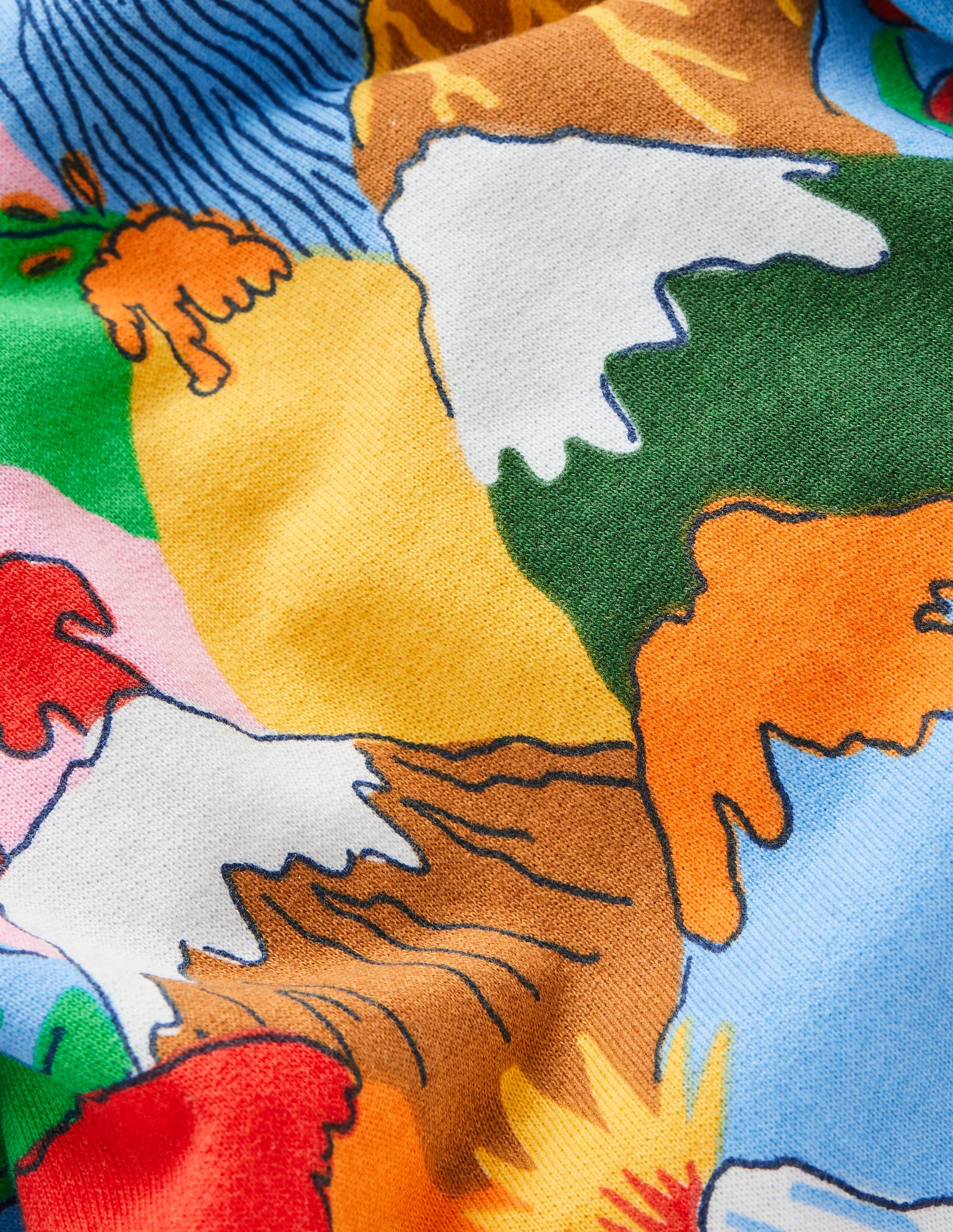 Everyday Printed Sweatshirt-Multi Volcanoes - Image 4