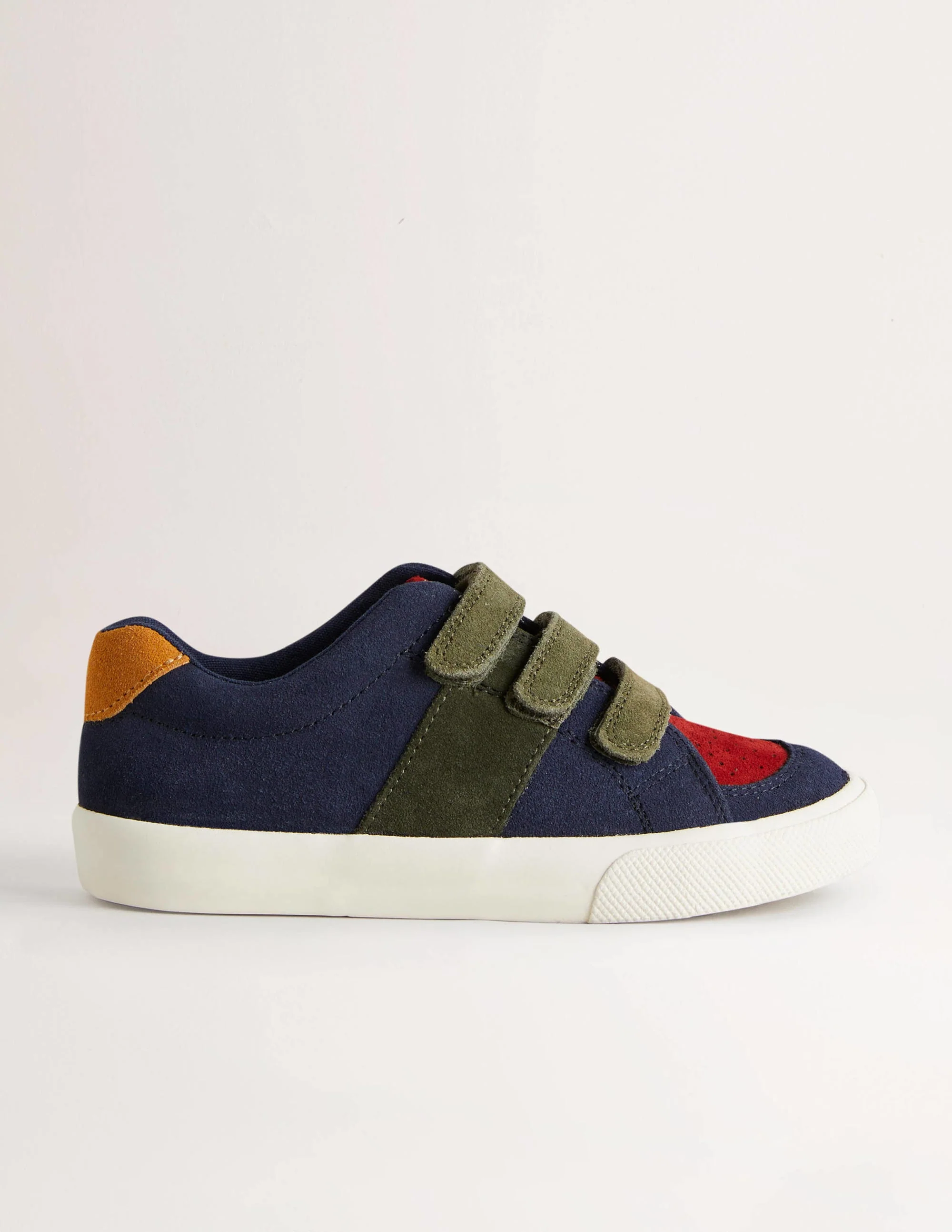 Leather Low Tops-Multi Colourblock