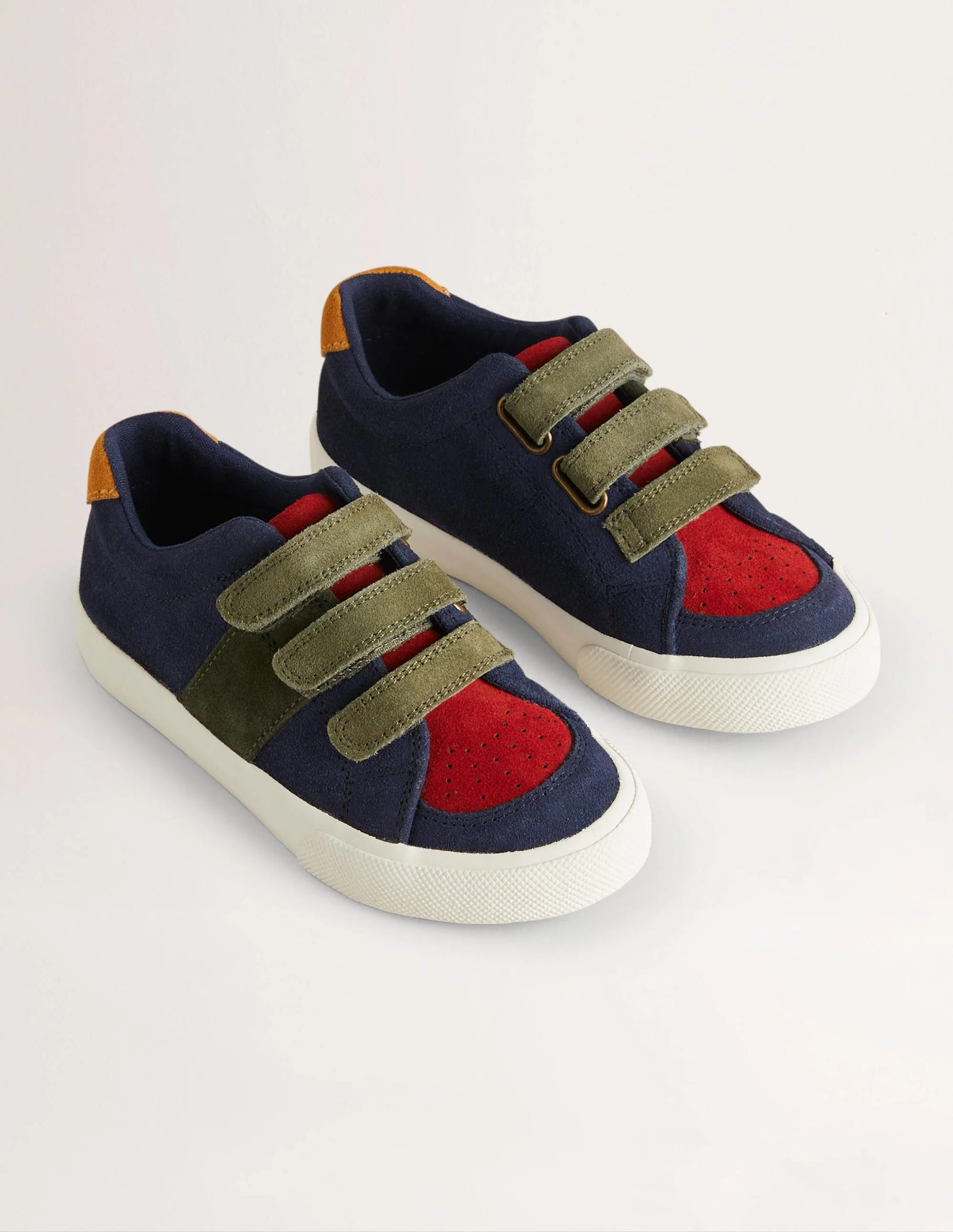 Leather Low Tops-Multi Colourblock - Image 2