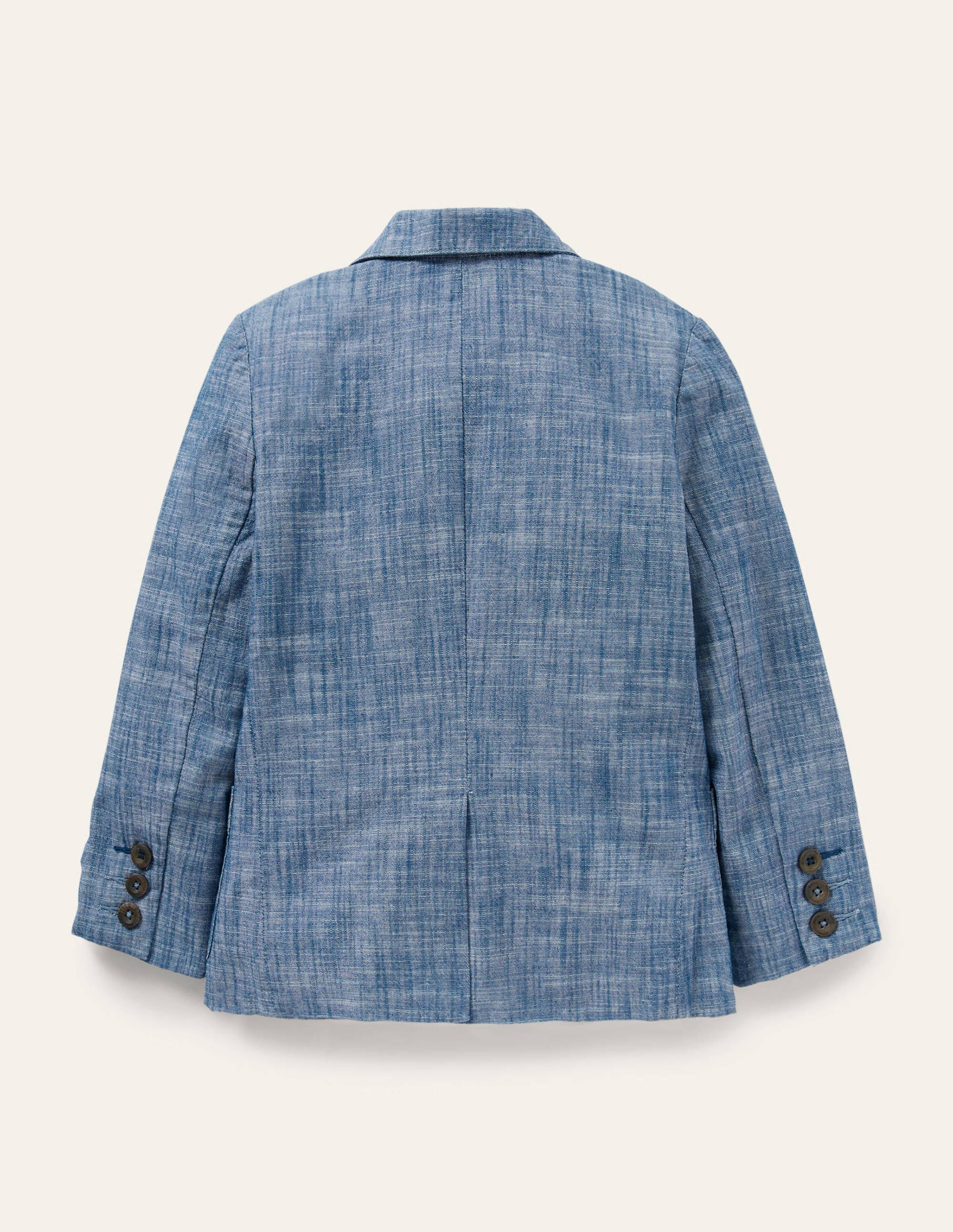 Linen Blazer-Chambray Blue - Image 2