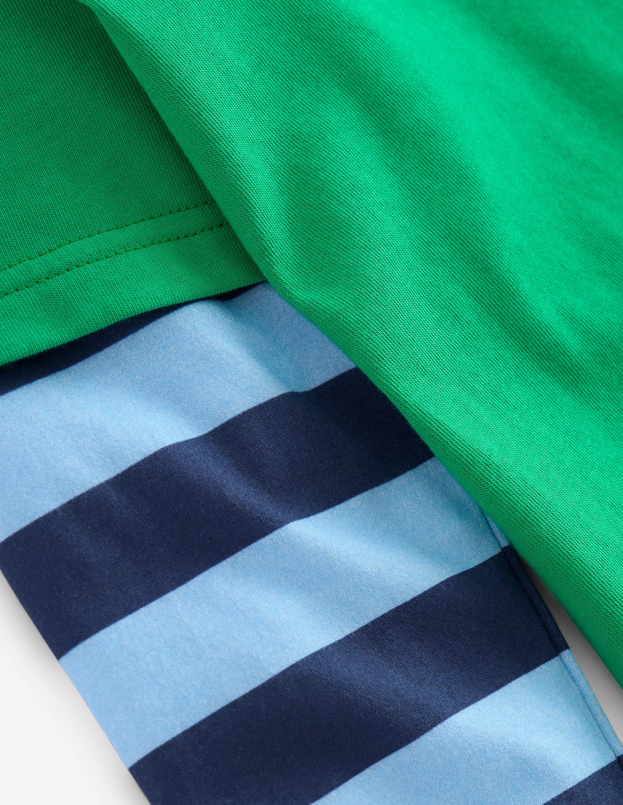 Mock Sleeve T-shirt-Sapling Green - Image 3