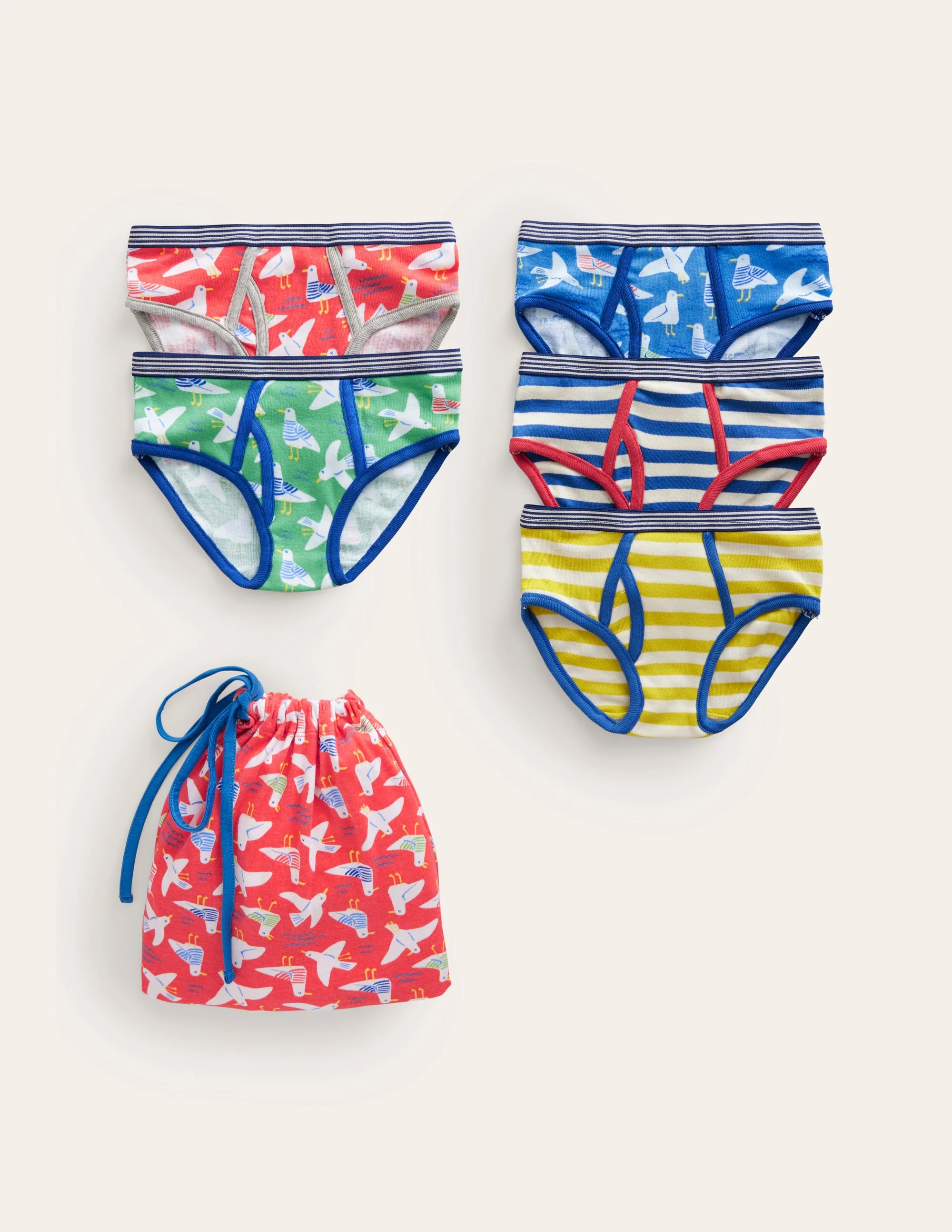 Pants 5 Pack-Multi Seagulls