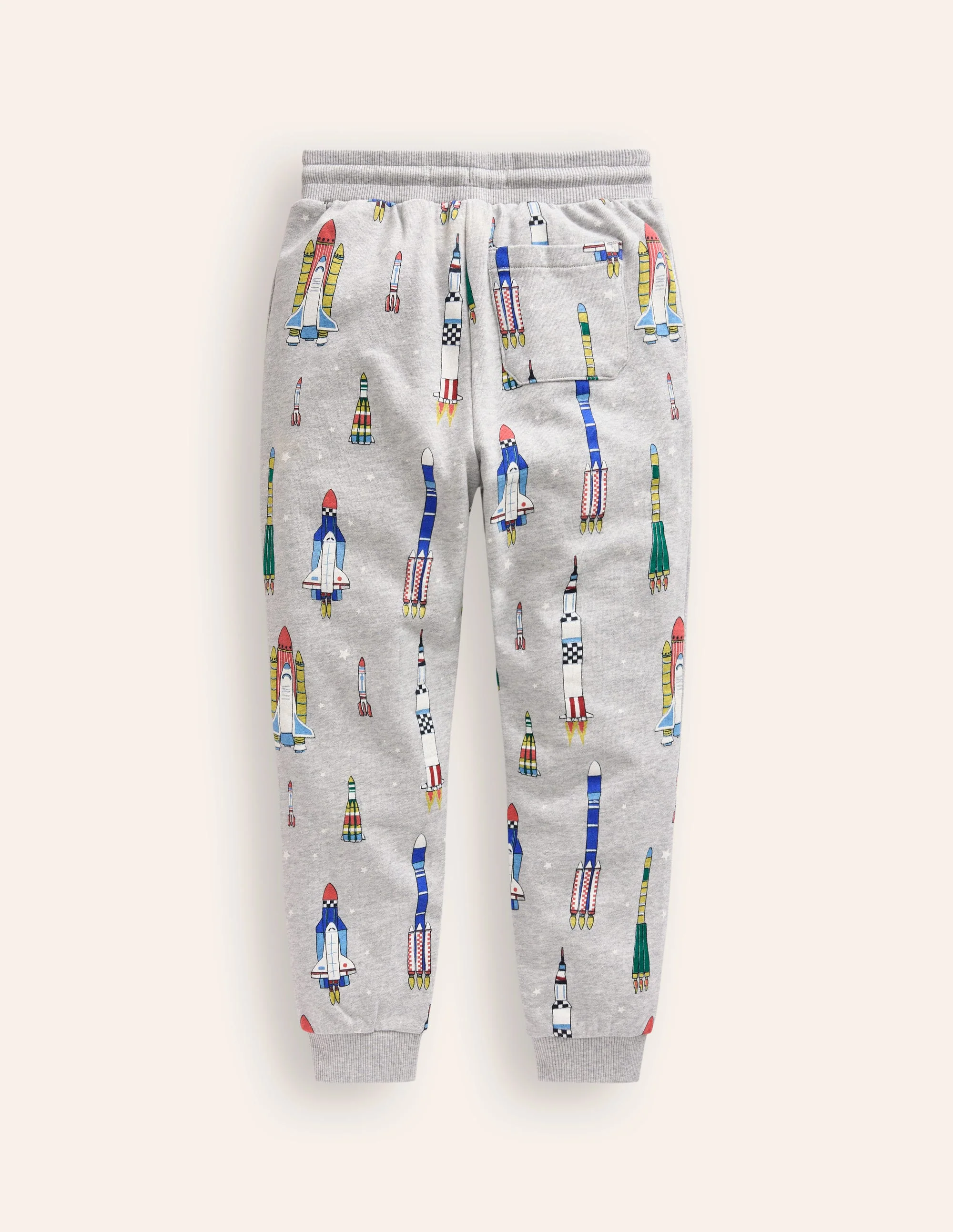 Printed Joggers-Grey Multi Rockets - Image 2