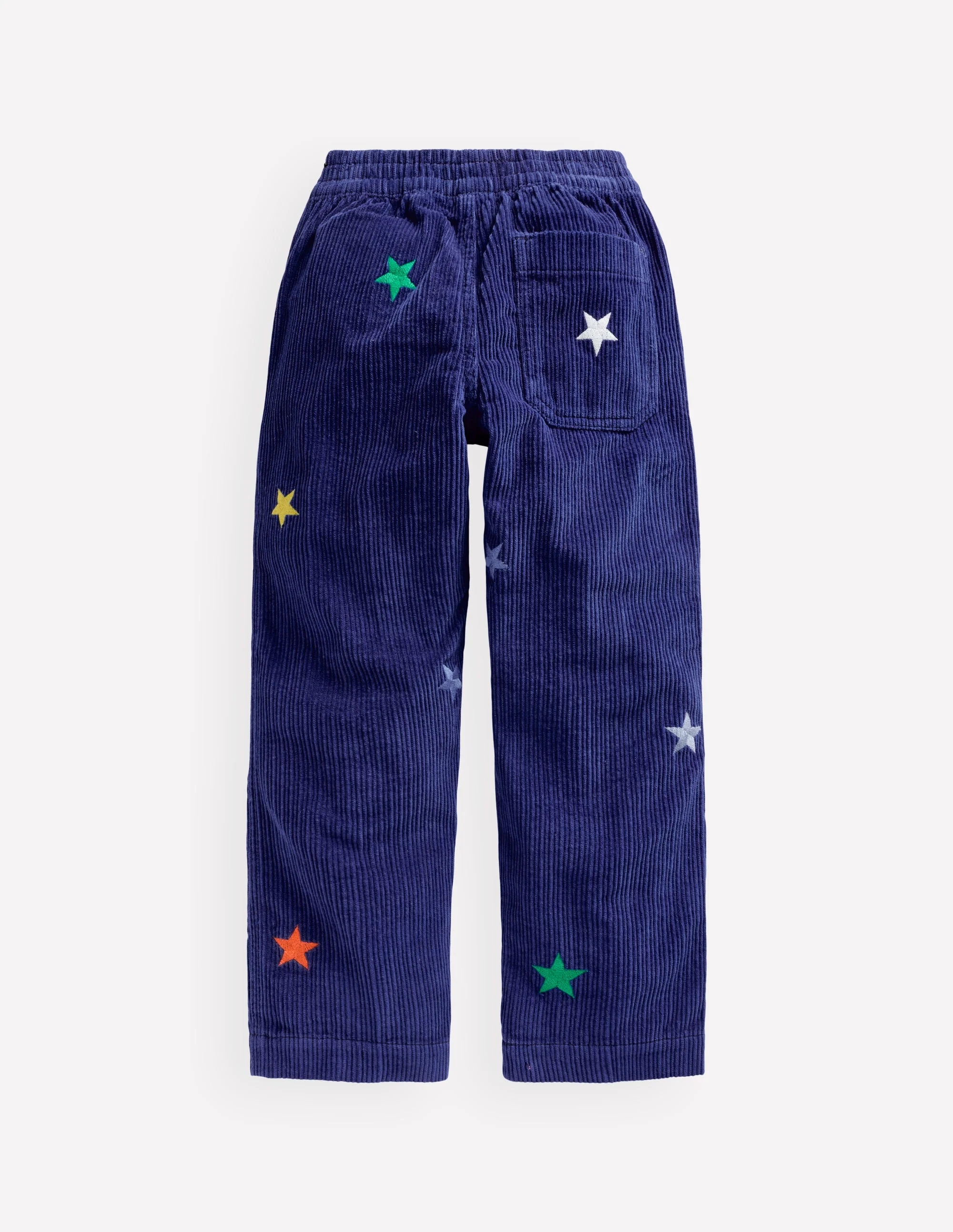 Pull-on Cord Trousers-Sapphire Blue Star - Image 2