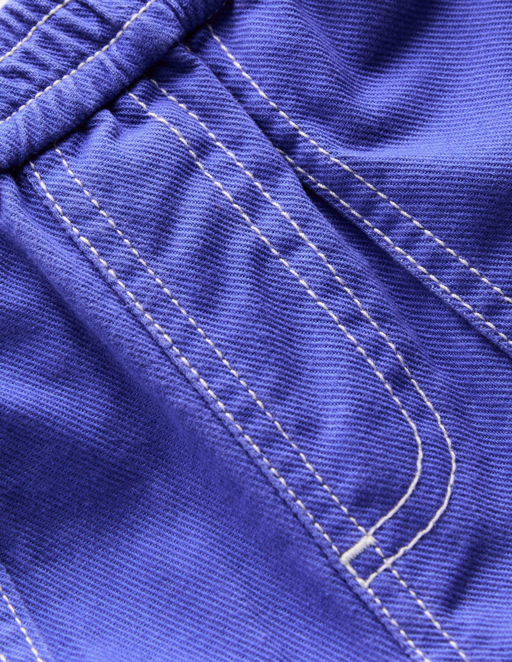 Pull-on Cotton Trouser-Blue Heron - Image 3