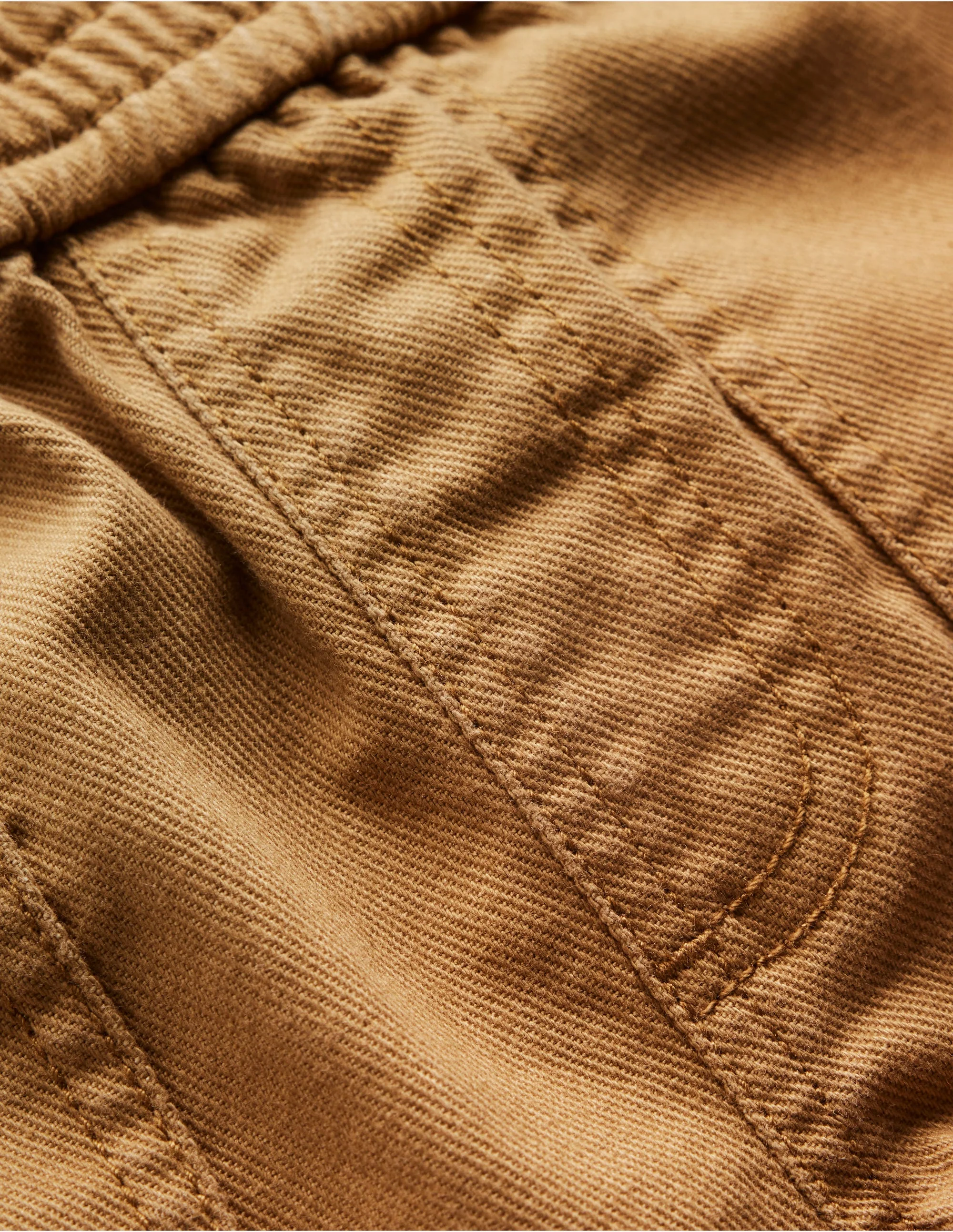 Pull-on Cotton Trouser-Stone Grey - Image 3