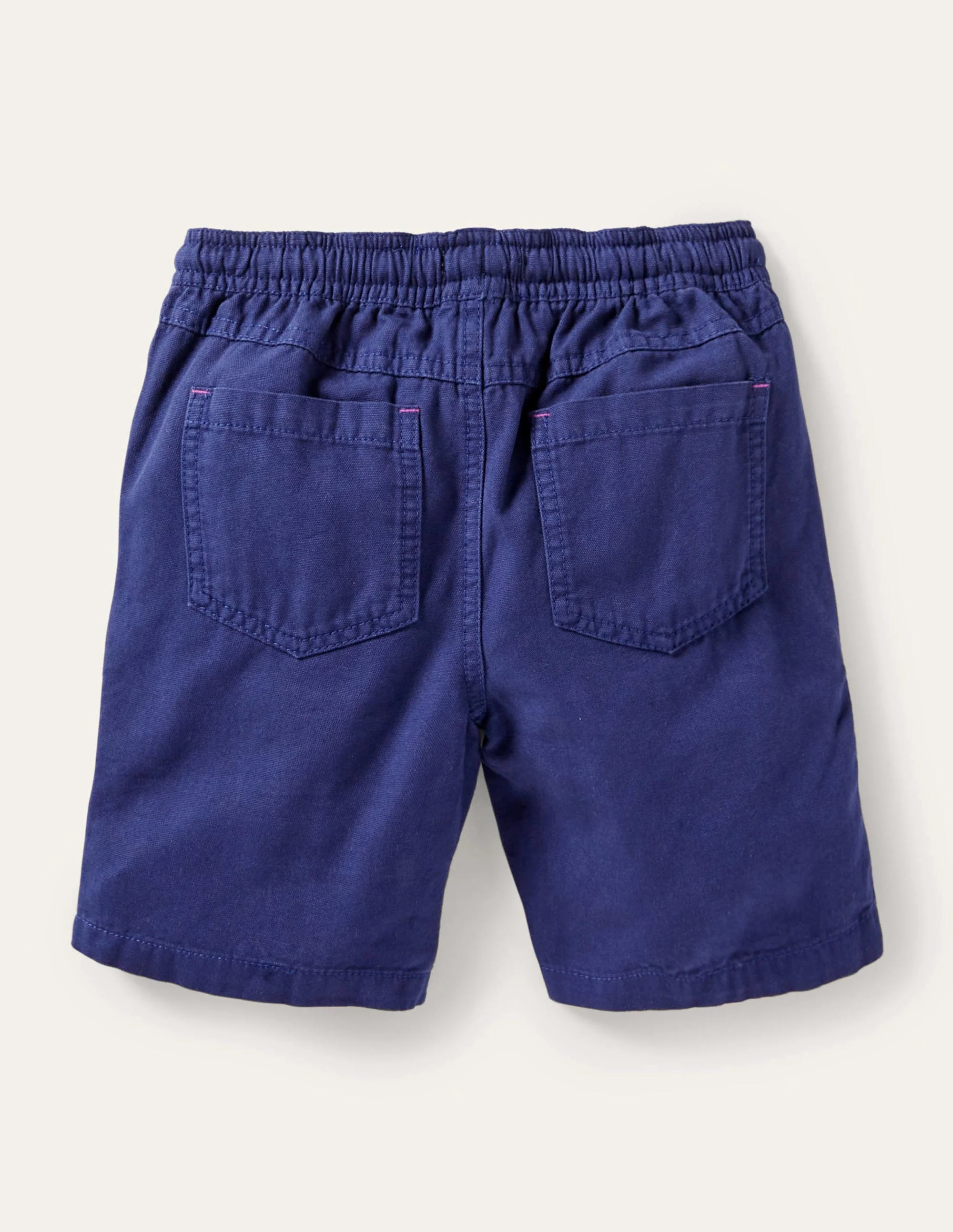 Pull-on Drawstring Shorts-College Navy - Image 2