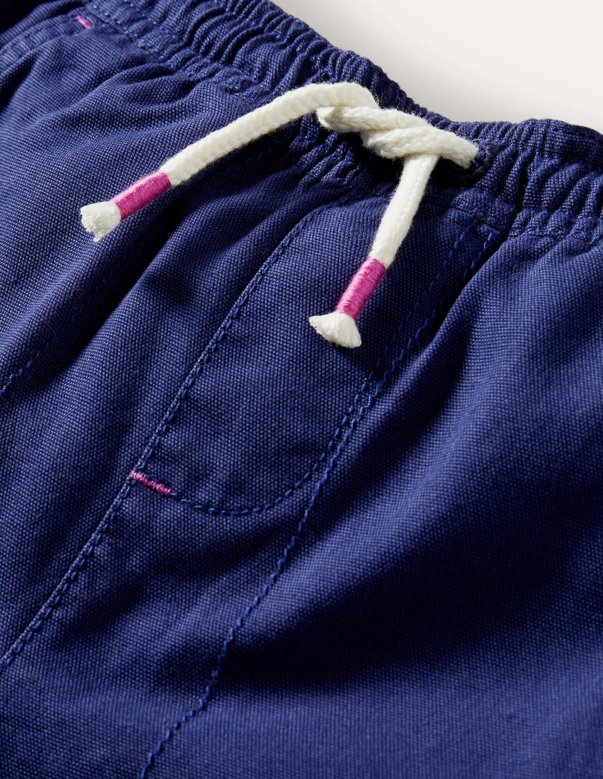Pull-on Drawstring Shorts-College Navy - Image 3