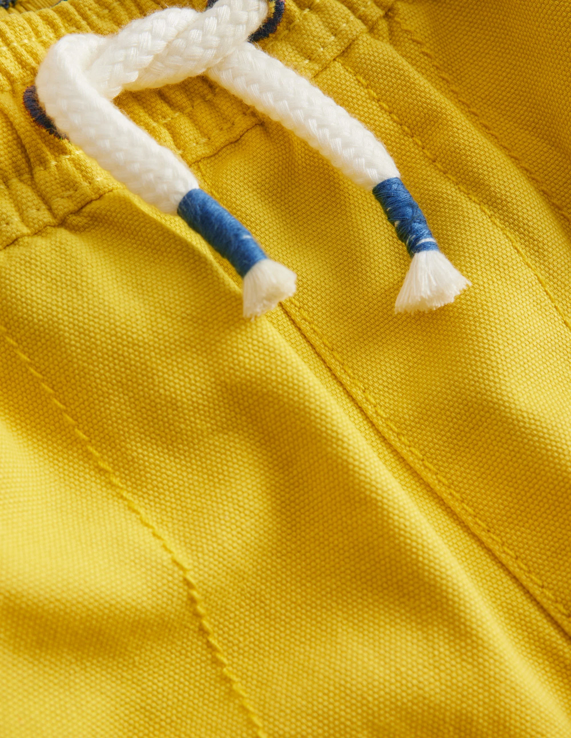 Pull-on Drawstring Shorts-Lemon Yellow - Image 3