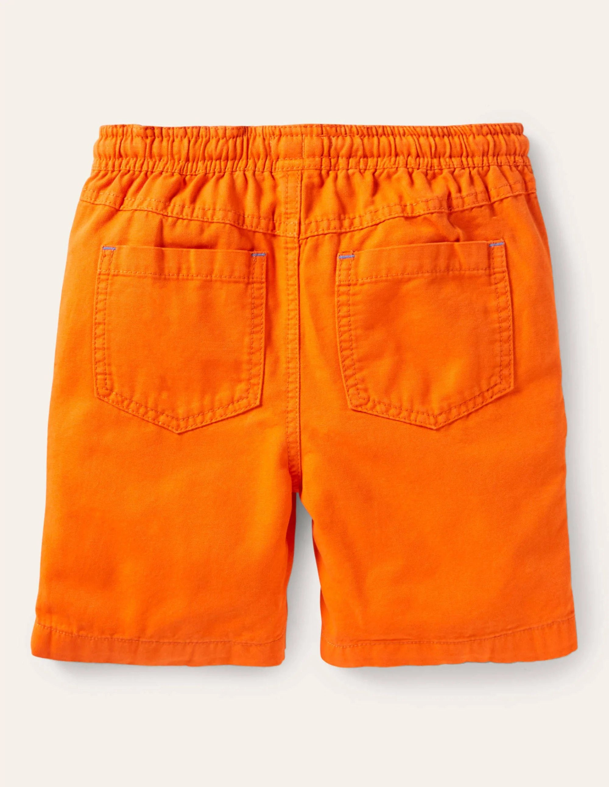 Pull-on Drawstring Shorts-Mandarin Orange - Image 2