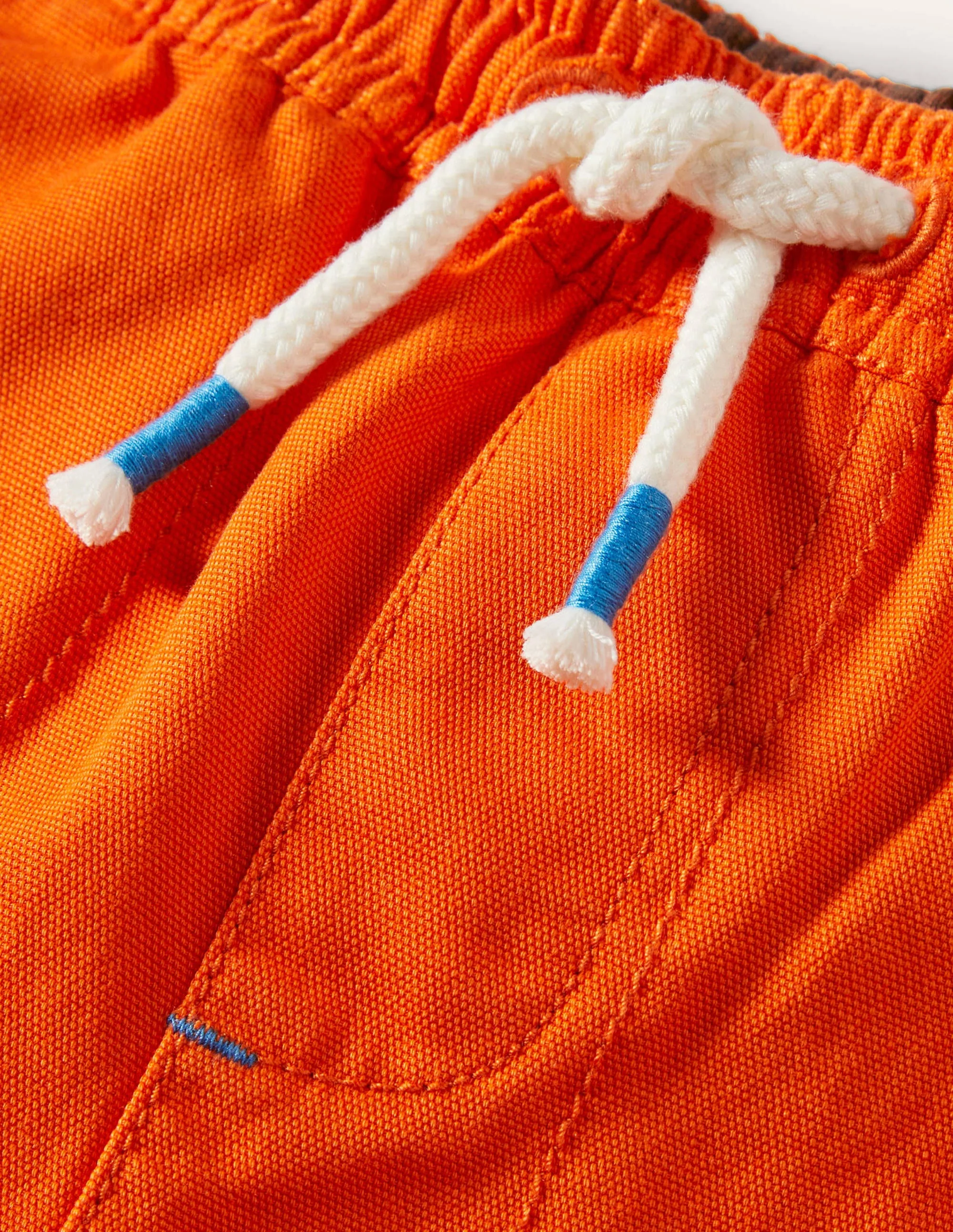 Pull-on Drawstring Shorts-Mandarin Orange - Image 3