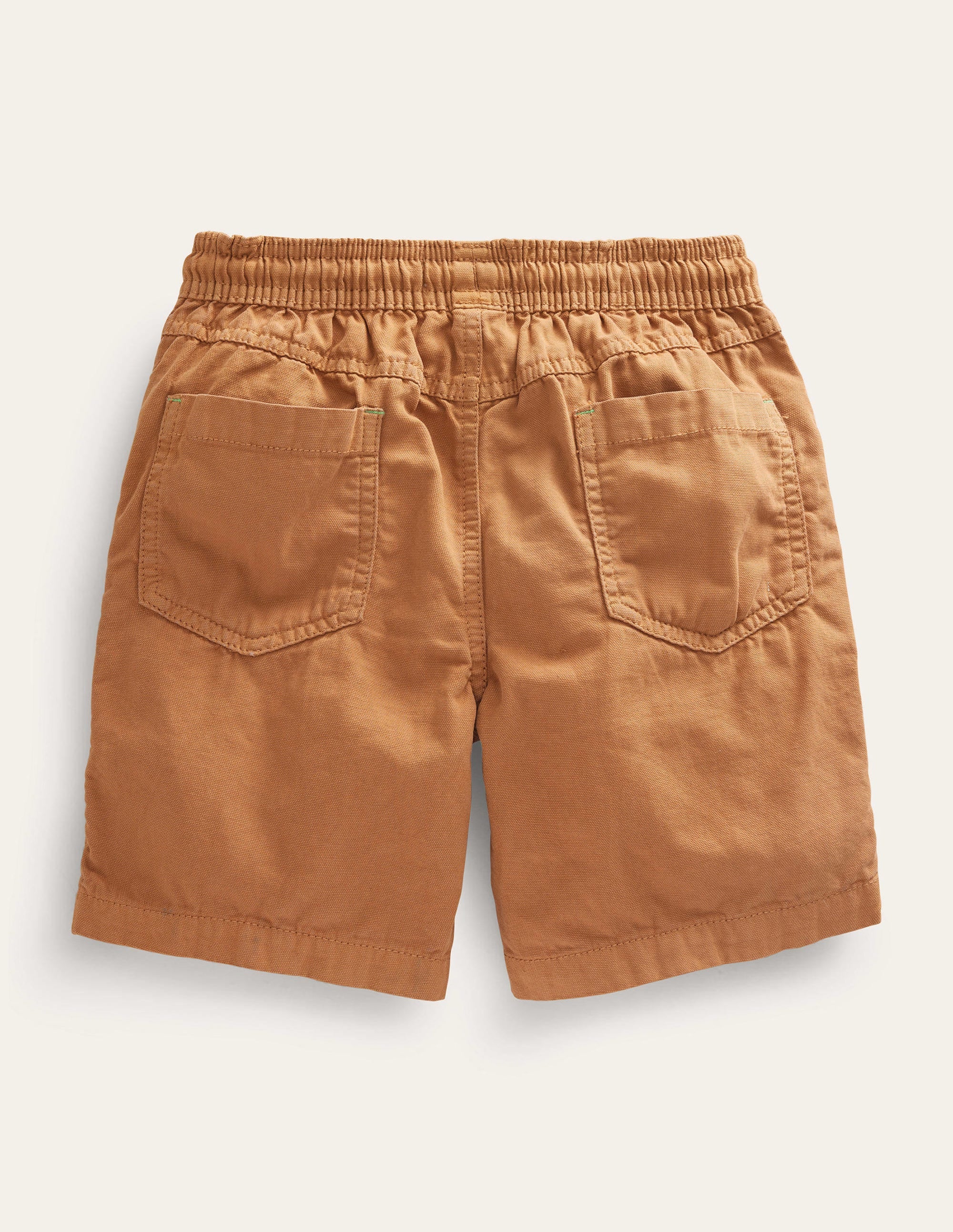 Pull-on Drawstring Shorts-Nut - Image 2