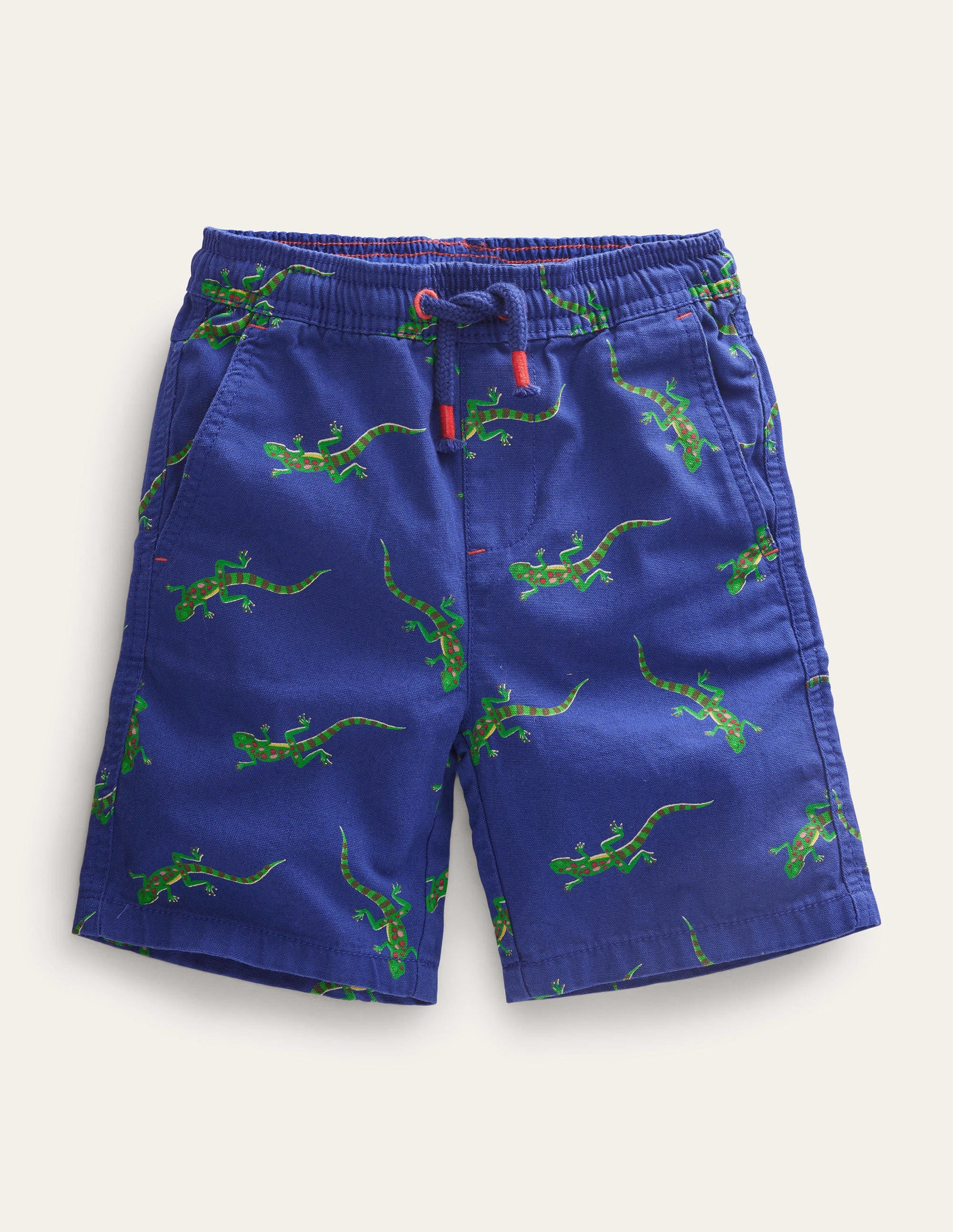 Pull-on Drawstring Shorts-Starboard Lizard