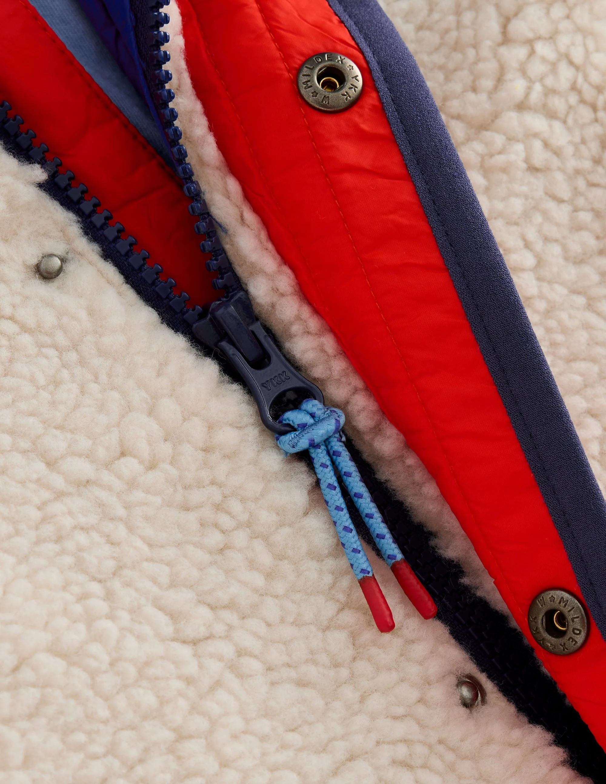 Quilted Borg Jacket-Multi Colourblock - Image 3