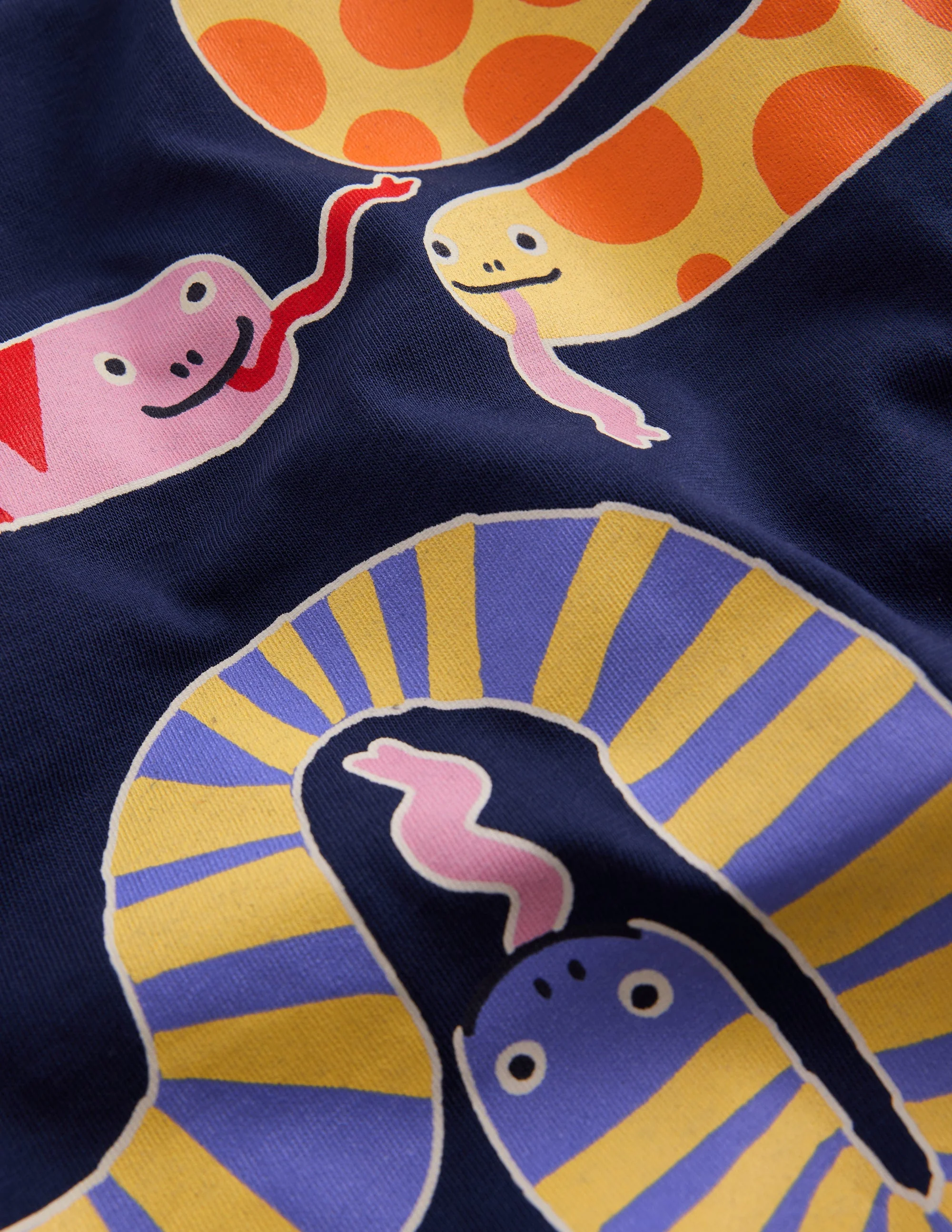 Short Sleeve GITD T-shirt-College Navy Snakes - Image 3