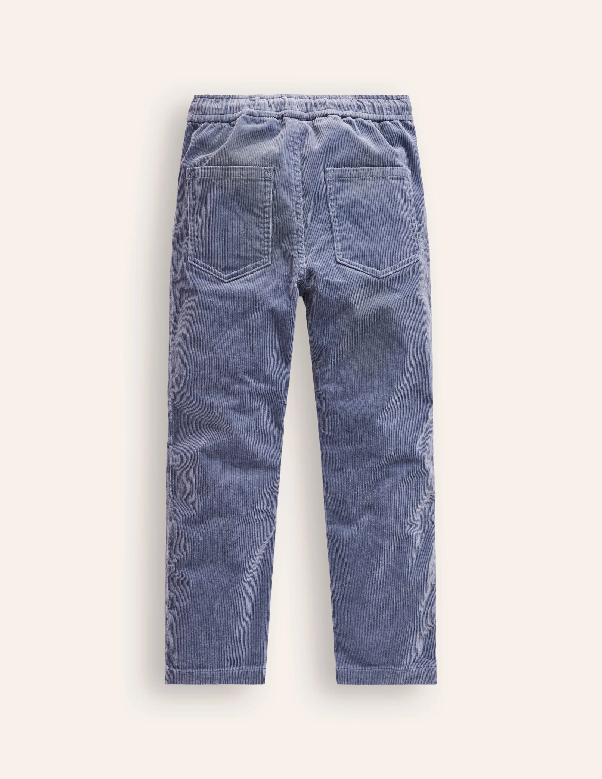 Slim Pull-On Trousers-Ash Grey Cord - Image 2