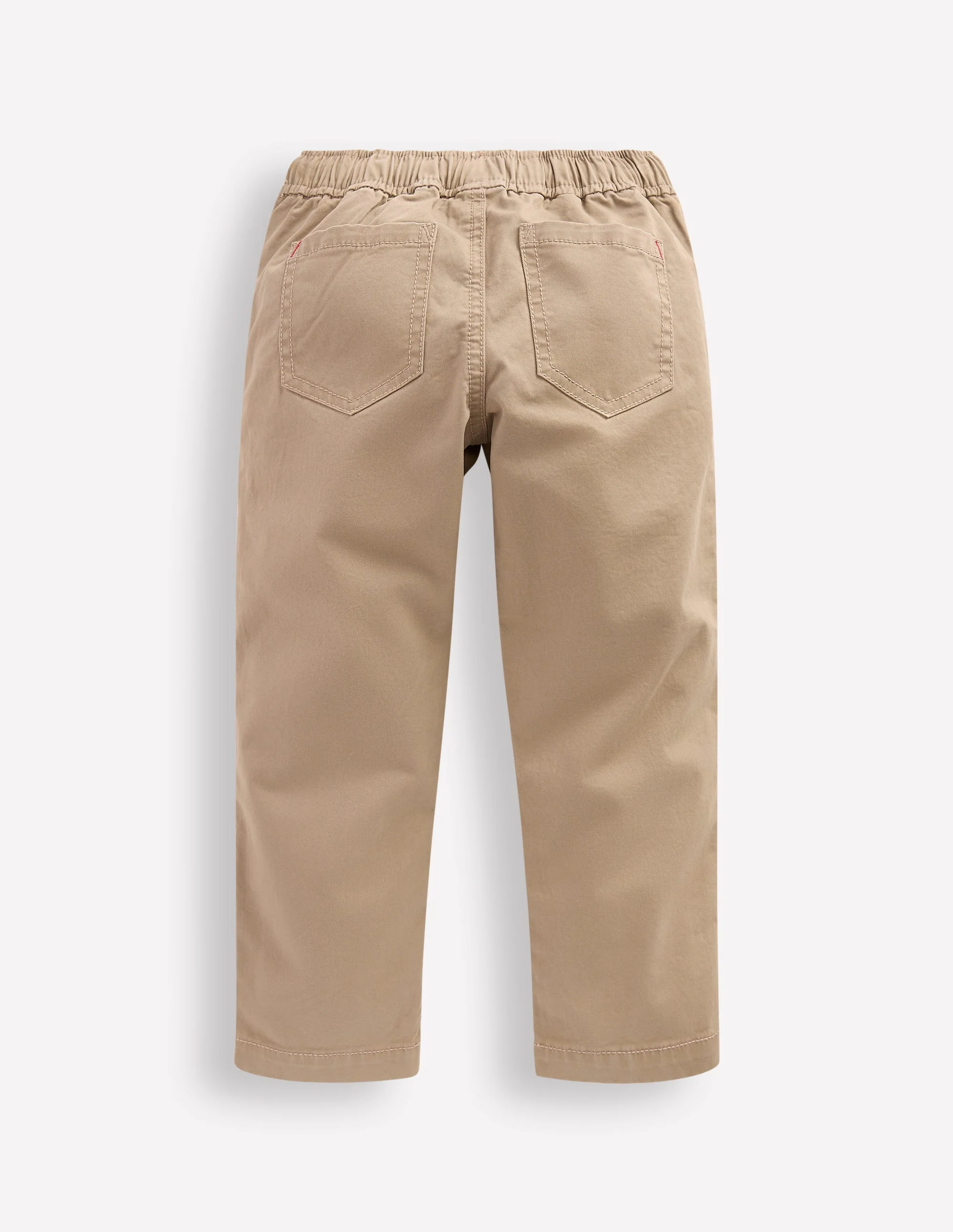 Slim Pull-on Trousers-Greige - Image 6