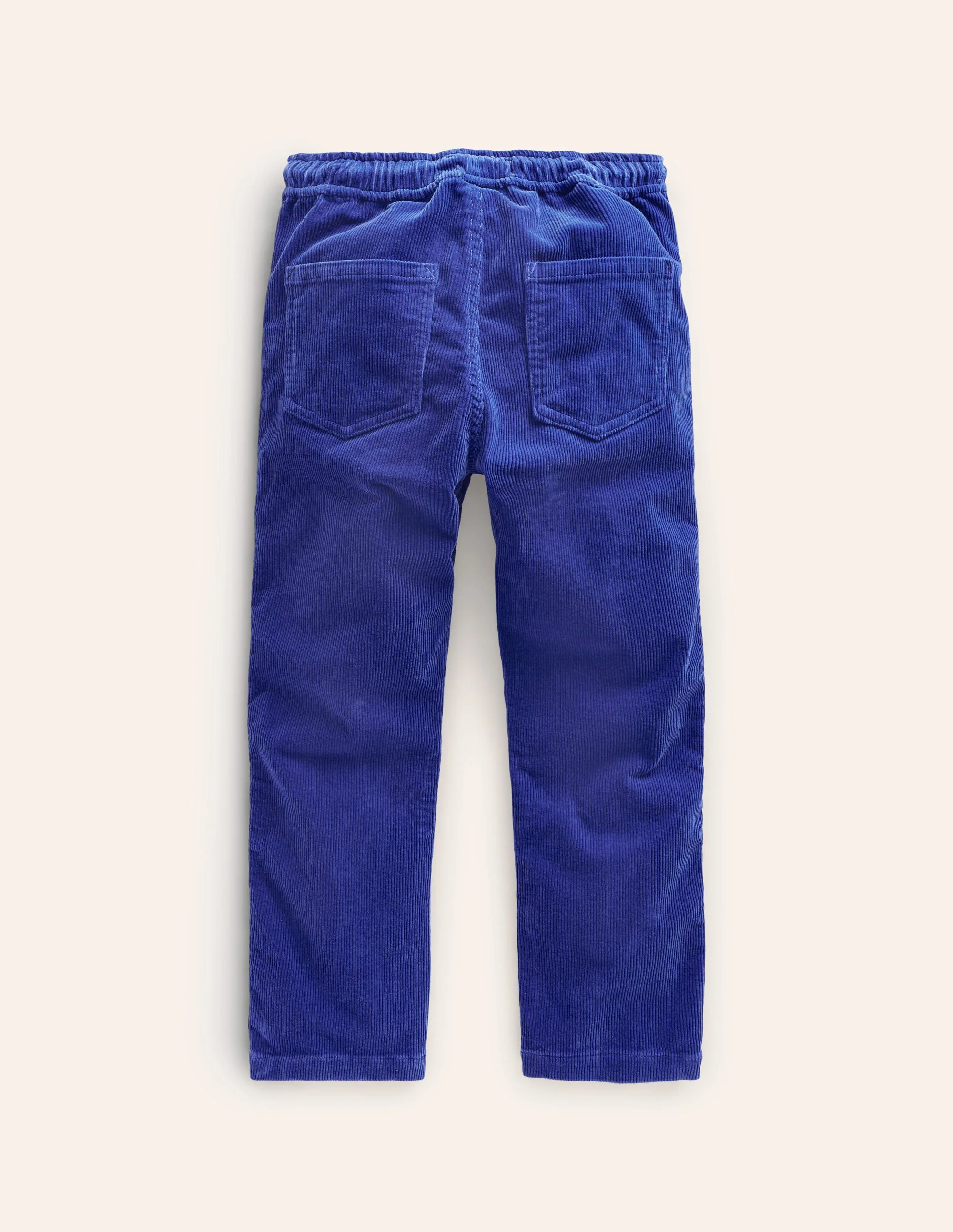 Slim Pull-On Trousers-Sapphire Blue Cord - Image 2