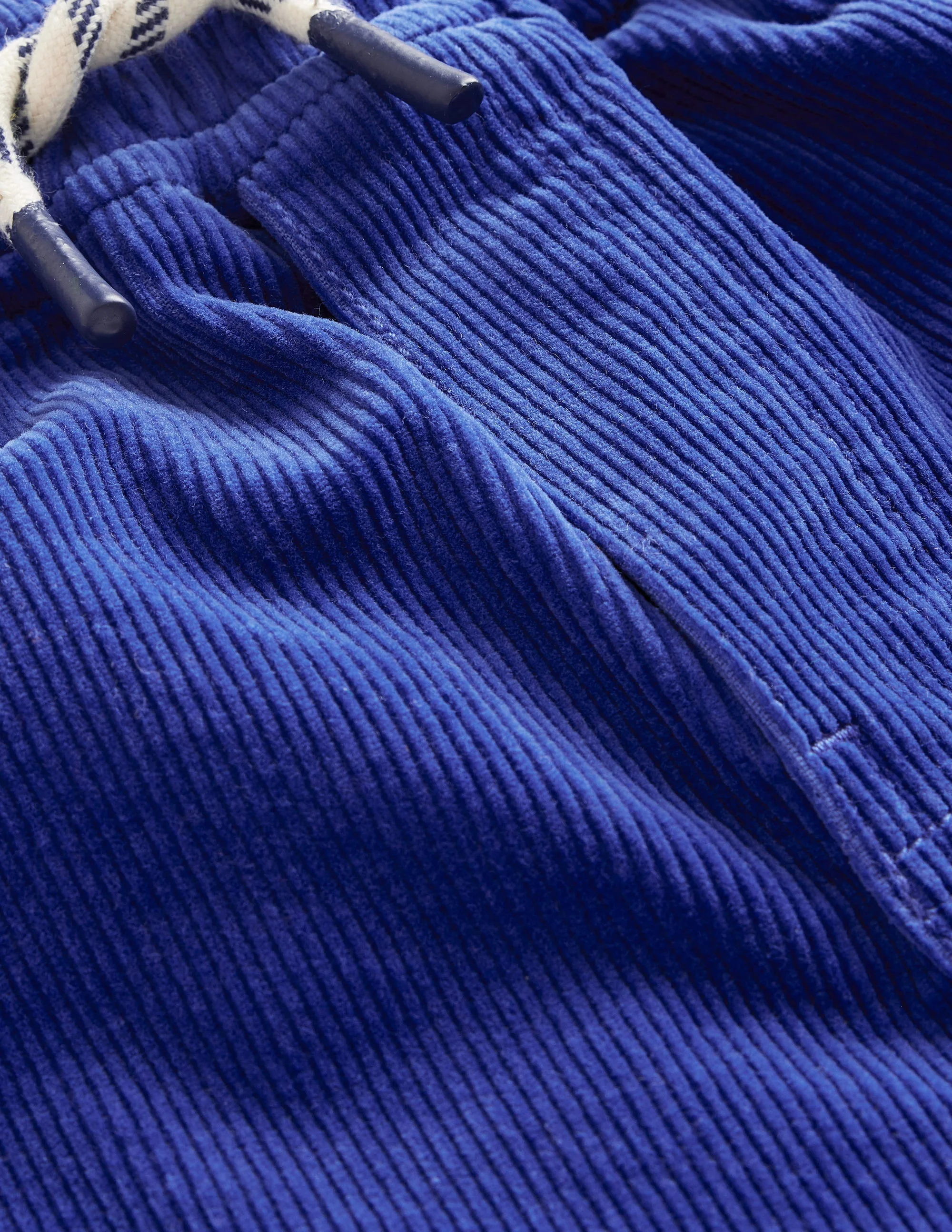 Slim Pull-On Trousers-Sapphire Blue Cord - Image 3