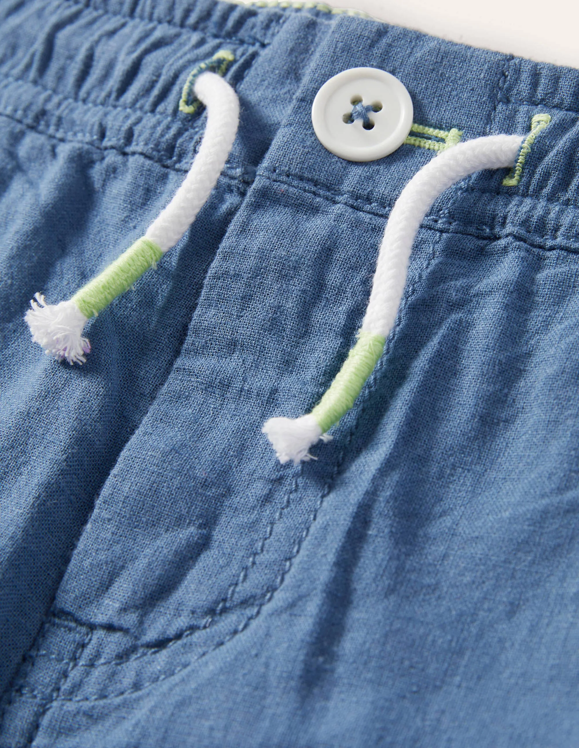 Smart Roll-Up Shorts-Chambray - Image 3