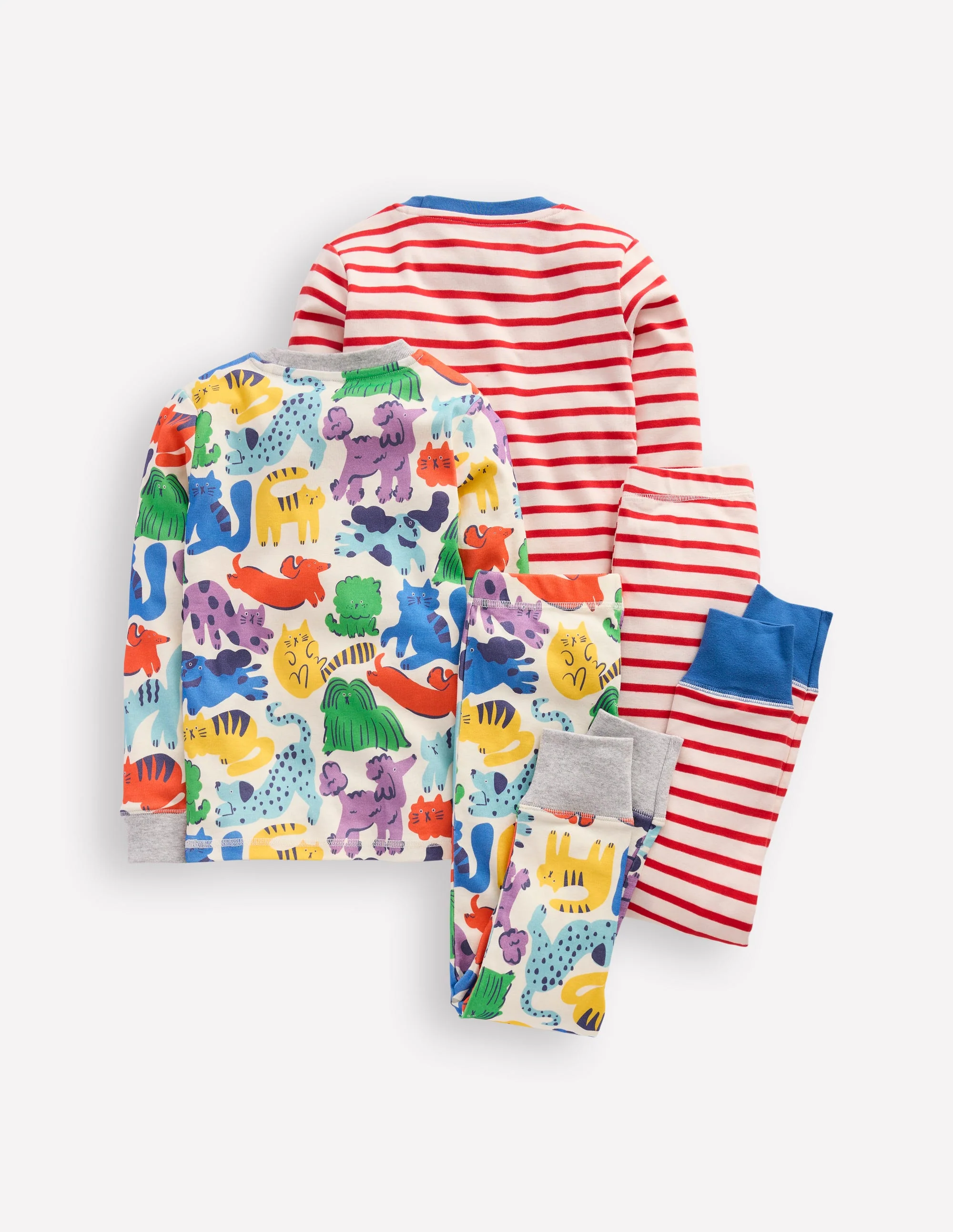 Snug Twin Pack Pyjamas-Rainbow Pets - Image 2