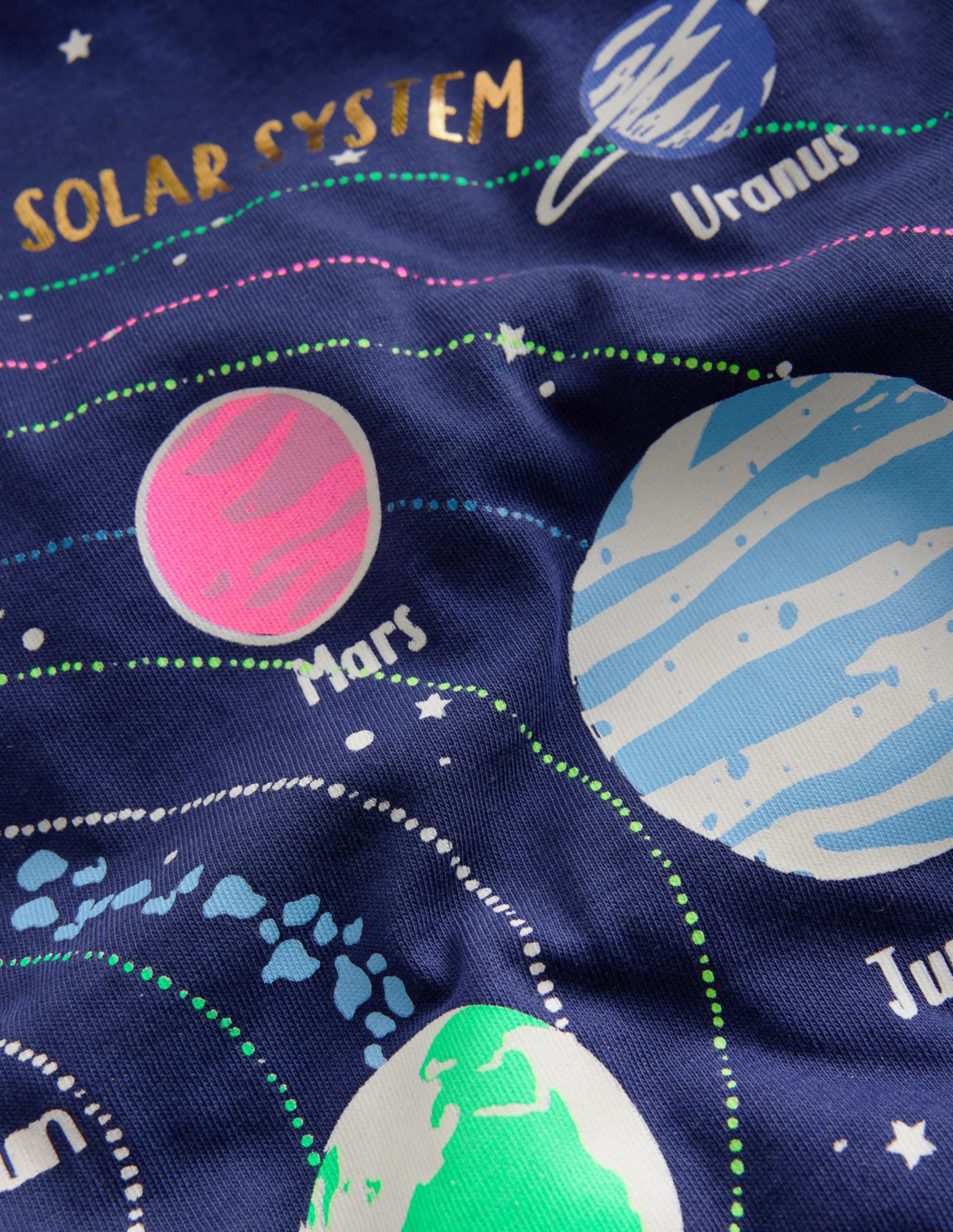 Solar System T-Shirt-College Navy - Image 3