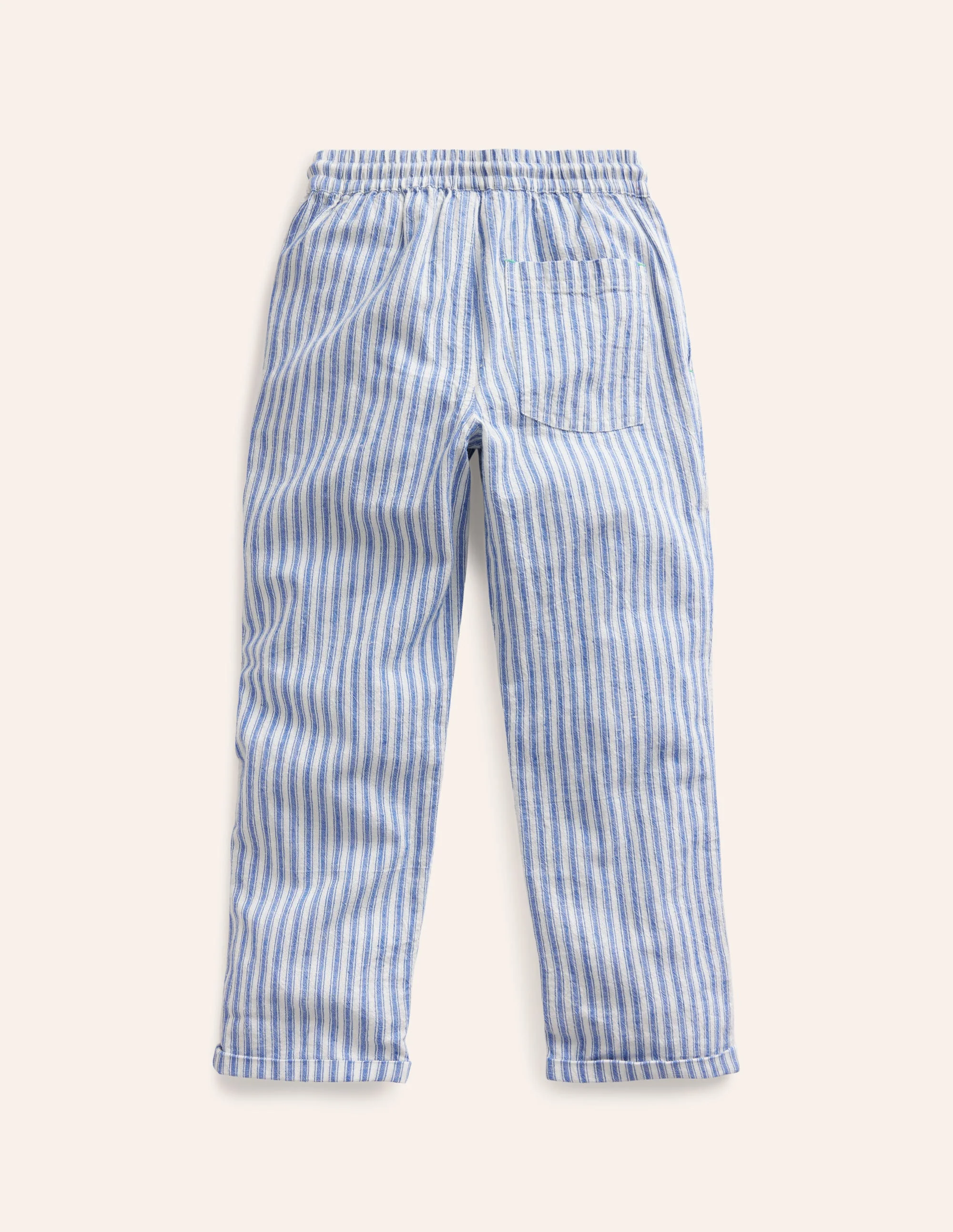 Summer Pull-On Trousers-Bluejay Ticking - Image 2