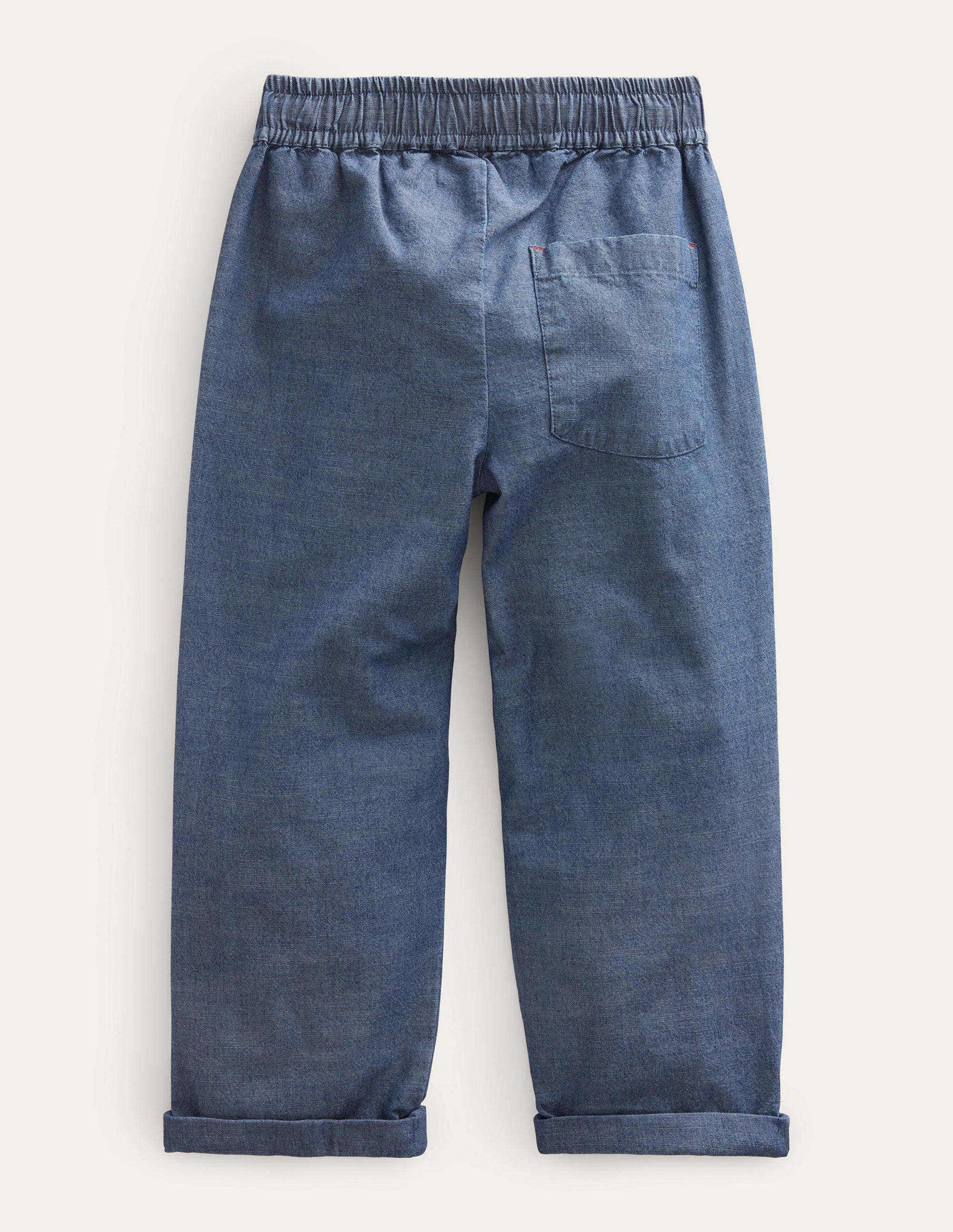 Summer Pull-On Trousers-Dark Chambray - Image 2
