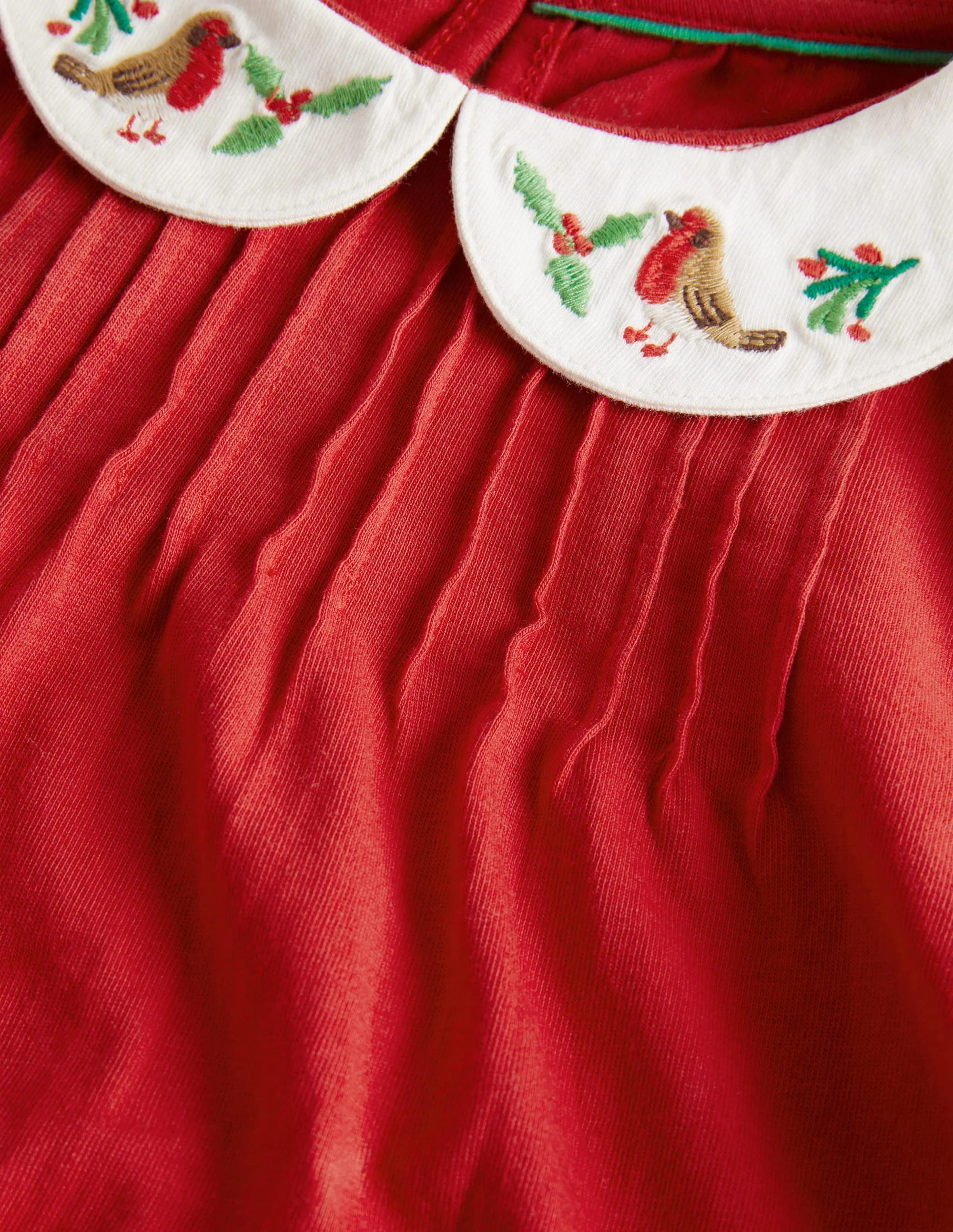 Collared Jersey Top-Rockabilly Red Robins - Image 3