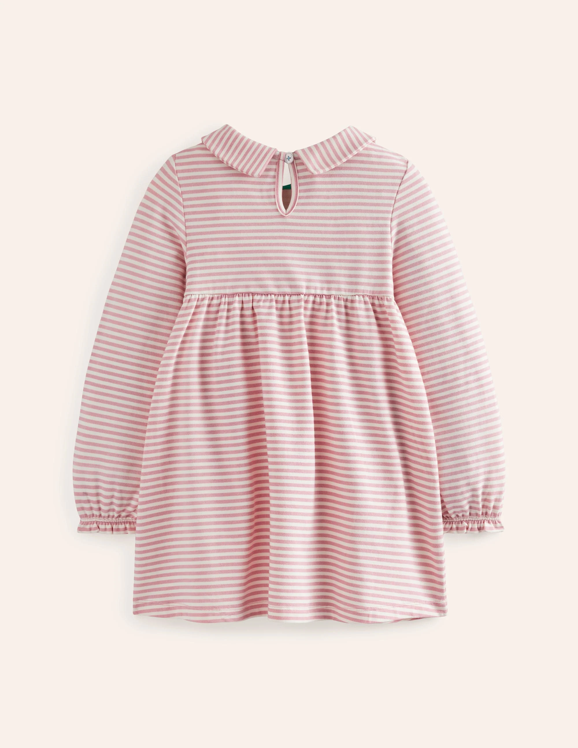 Collared Tunic-Vintage Pink/ Oatmeal Stripe - Image 2