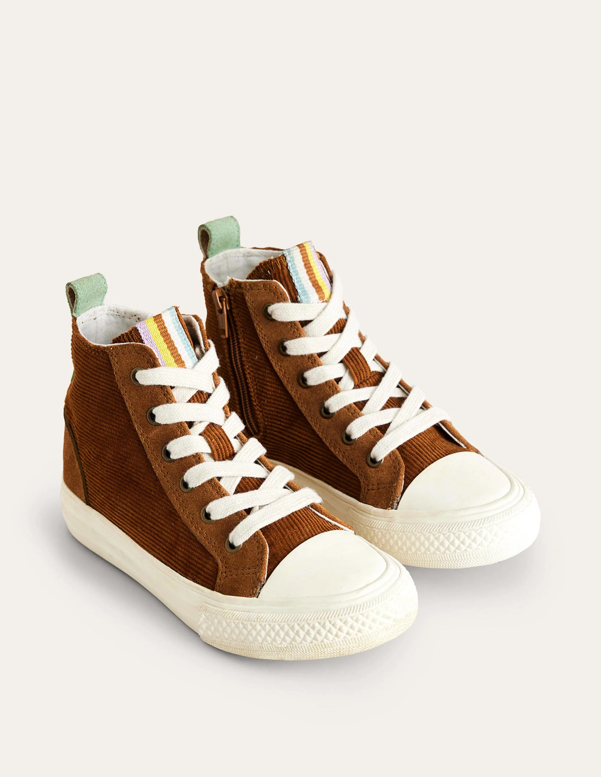 Corduroy High Tops-Brown - Image 2